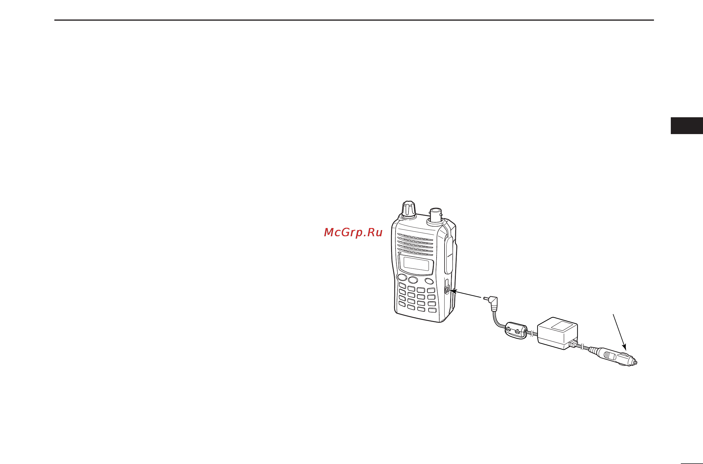 Icom IC-V85 [29/80] External dc power operation