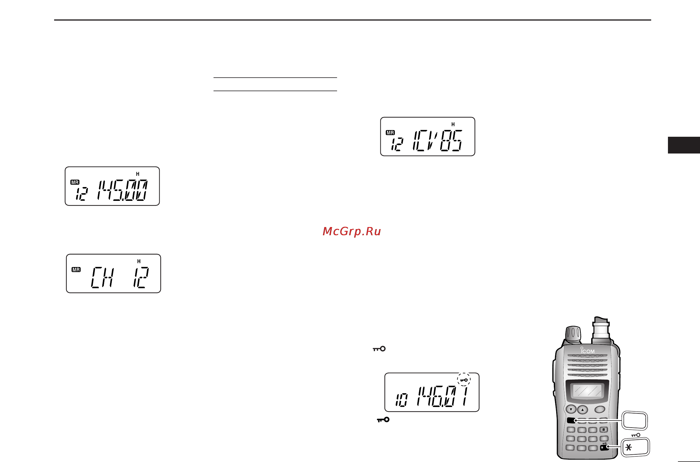 Icom IC-V85 [33/80] Display type