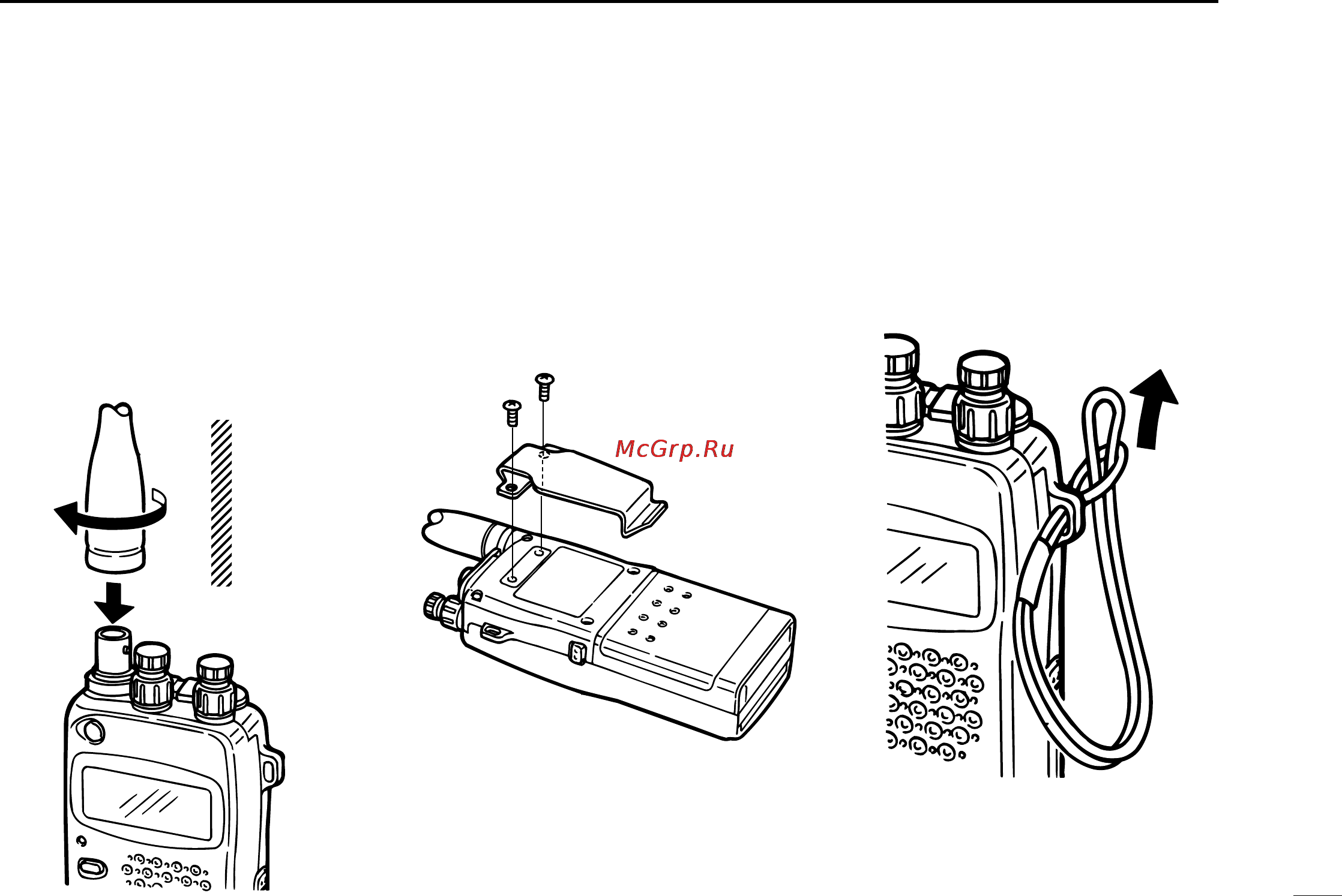 Icom IC-W32A [15/48] I accessory attachment