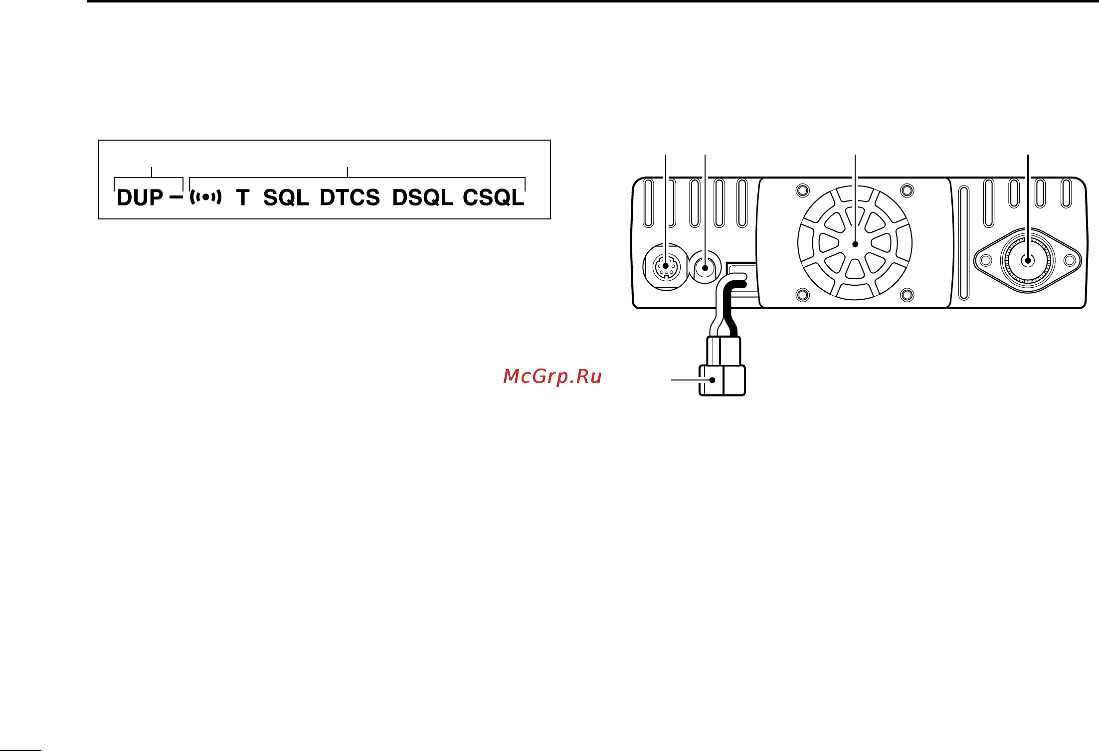 Icom ID-800H [22/144] I rear panel