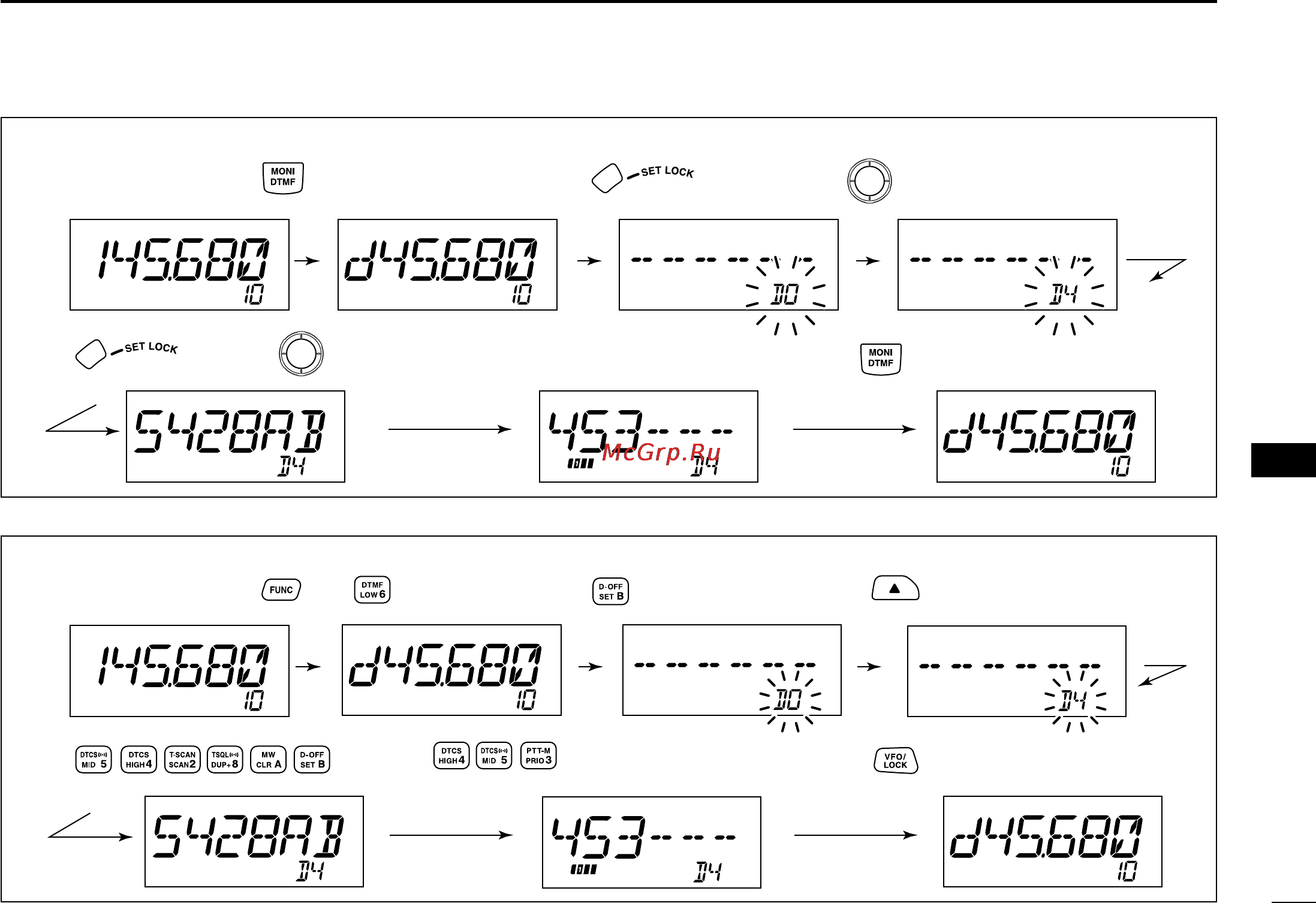 Icom ID-800H [69/144] Dtmf memory encoder