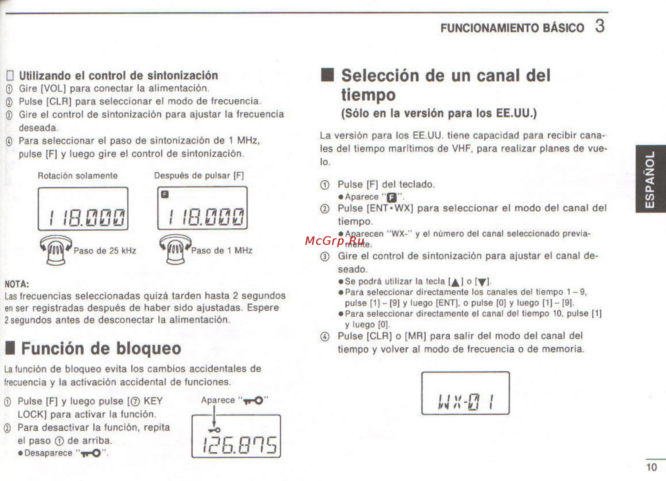 Icom IC-A3 [35/47] Tiempo