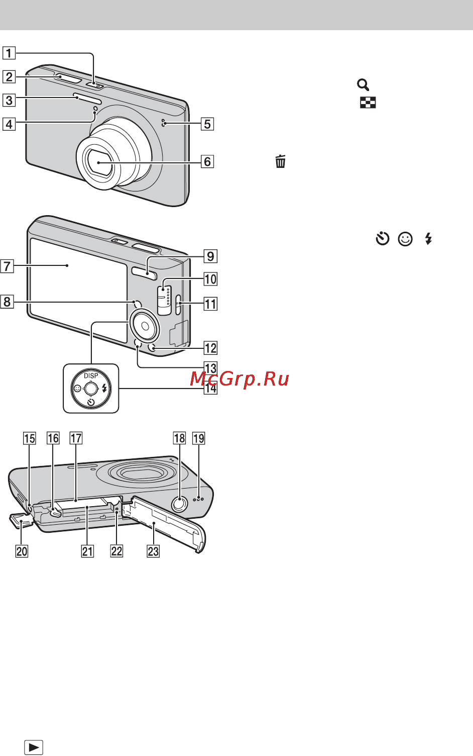 Sony DSC-W610 Silver [8/84] Identifying parts