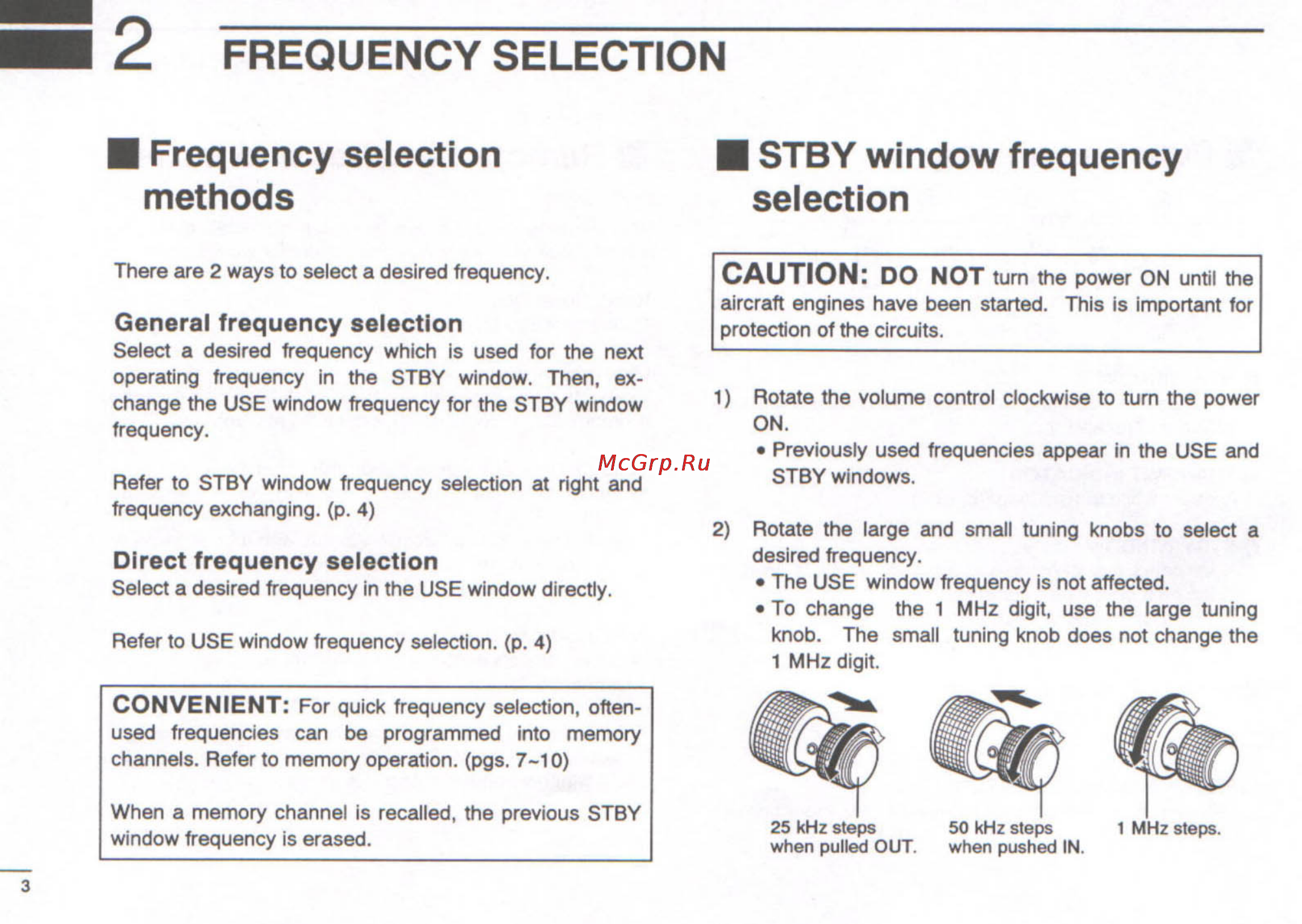 Icom IC-A200 [6/16] I 2 frequency selection