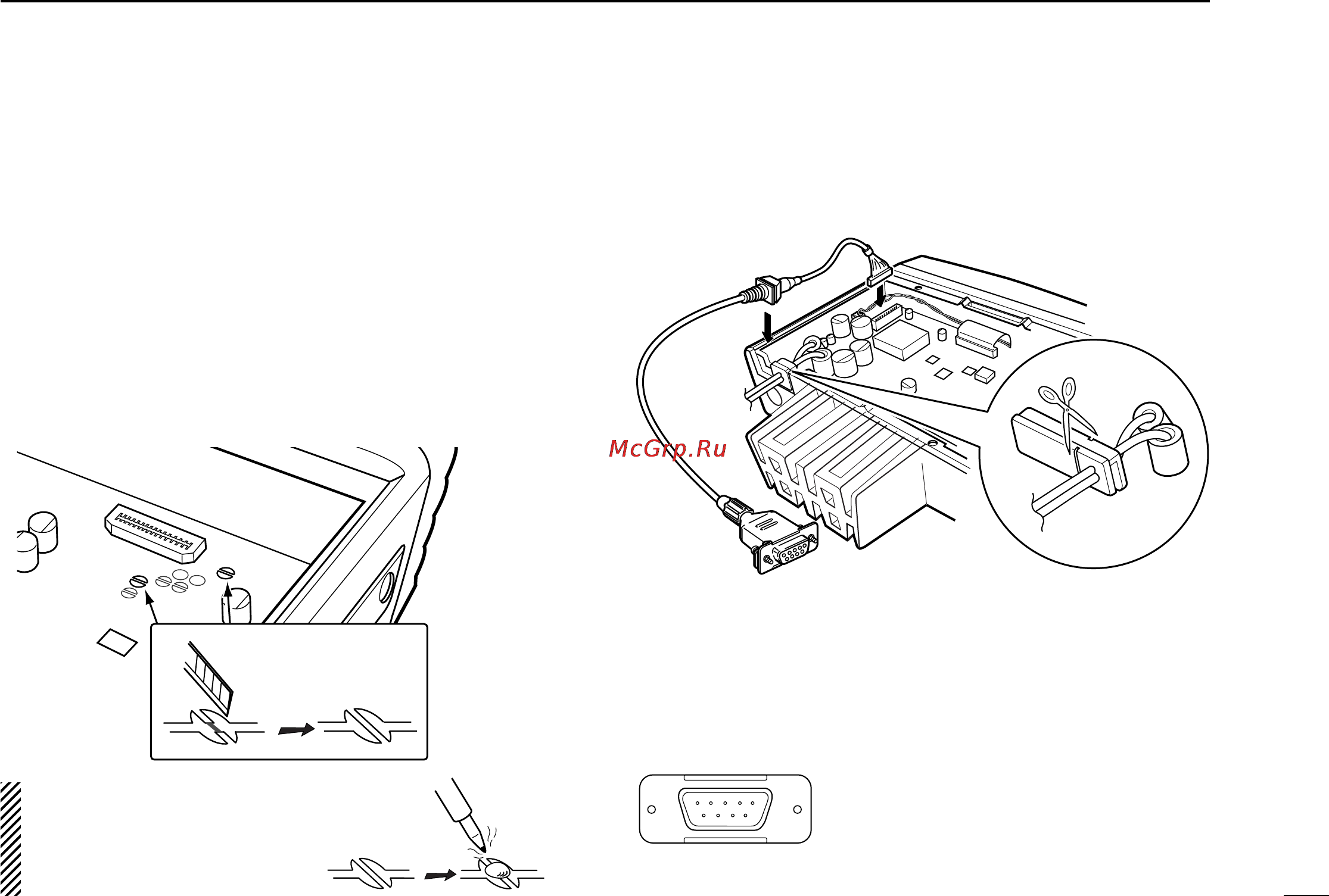 Icom IC-F221 [19/24] I optional opc 617 installation