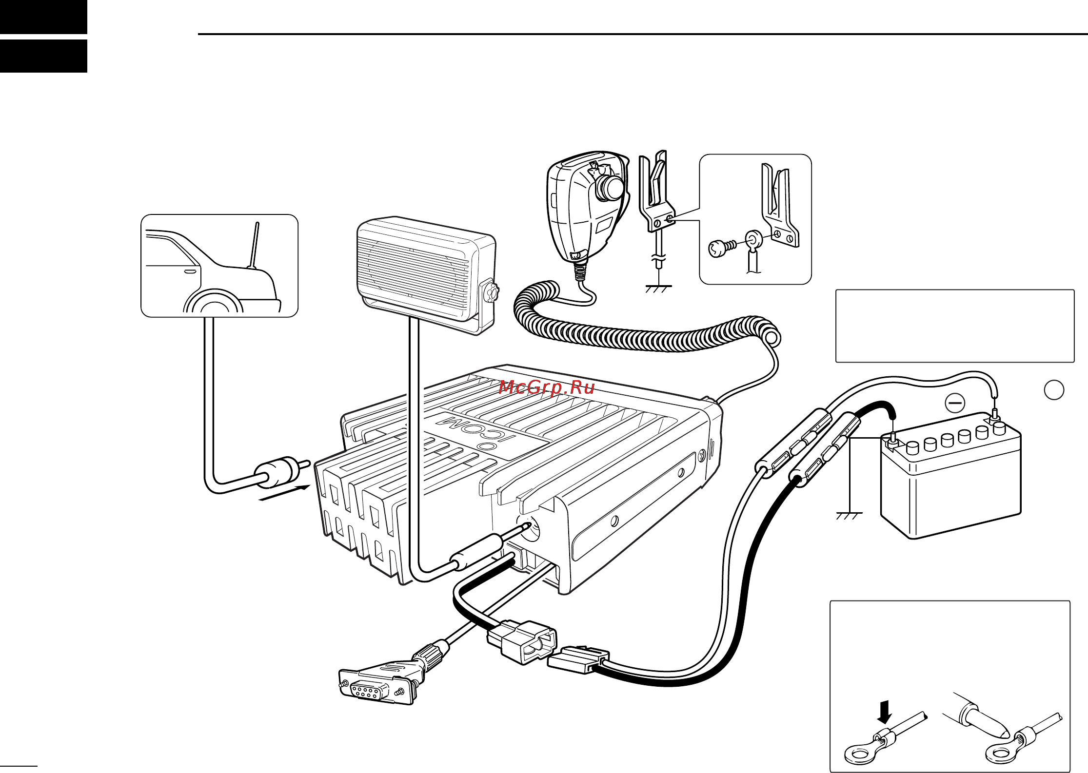 Icom IC-F121S [12/20] Connection and maintenance
