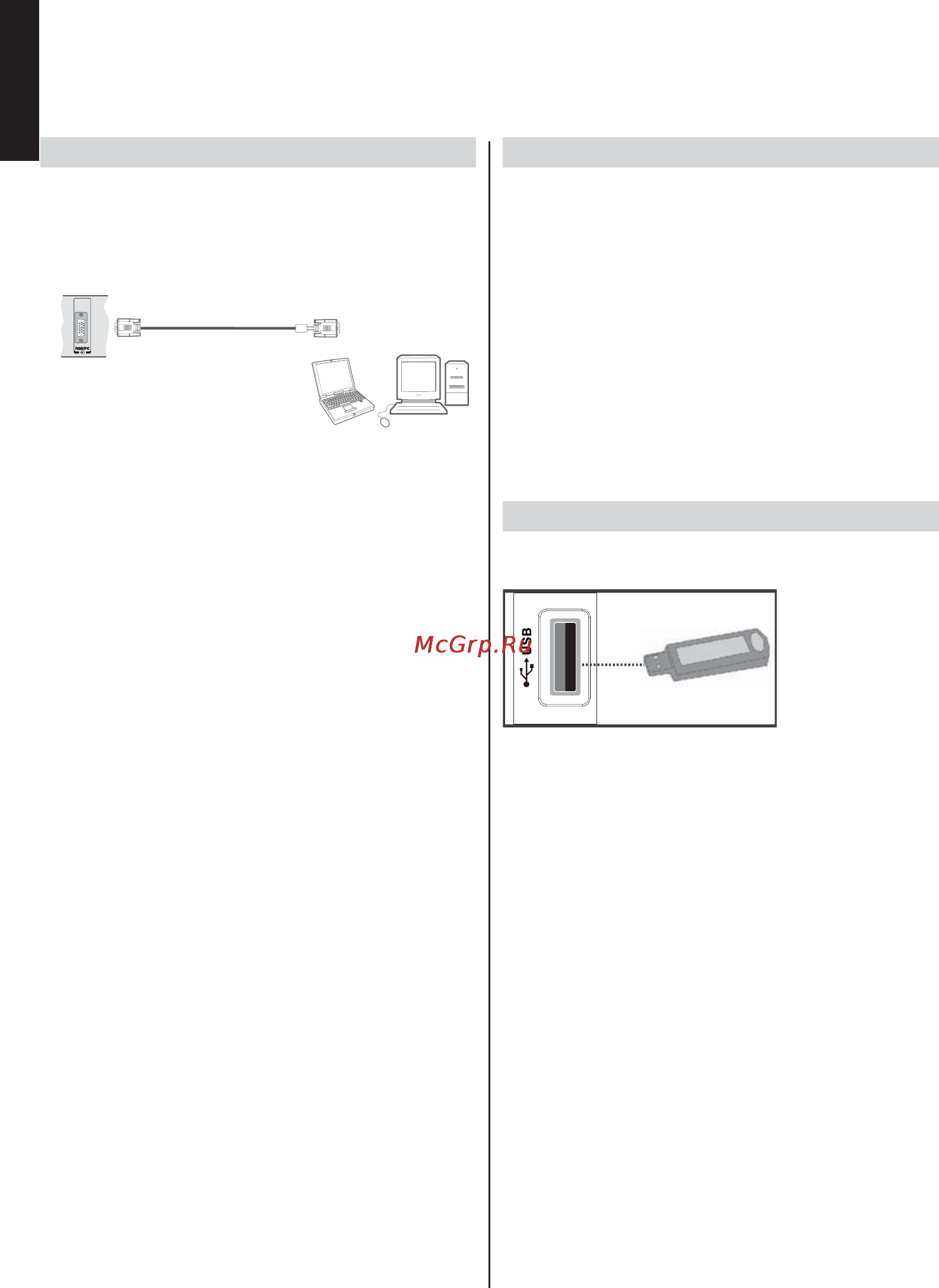Toshiba 19EL933 [11/41] Connecting a computer connecting a usb device