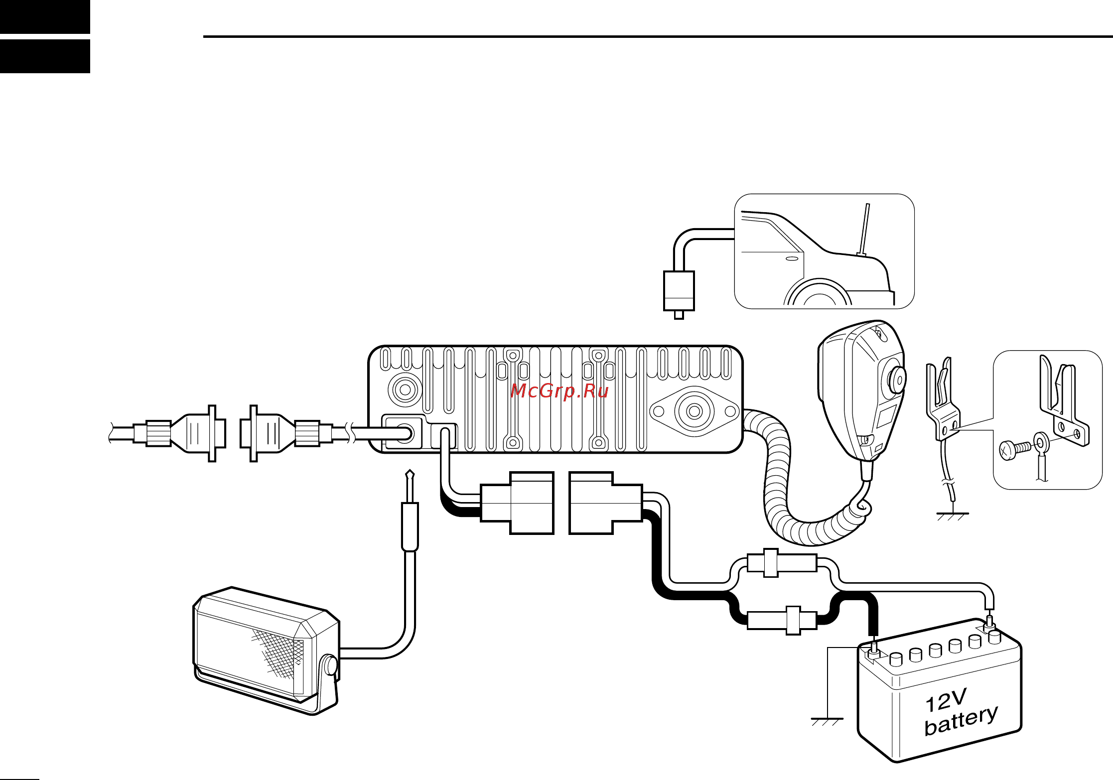 Icom IC-F310S [12/20] Connection and maintenance