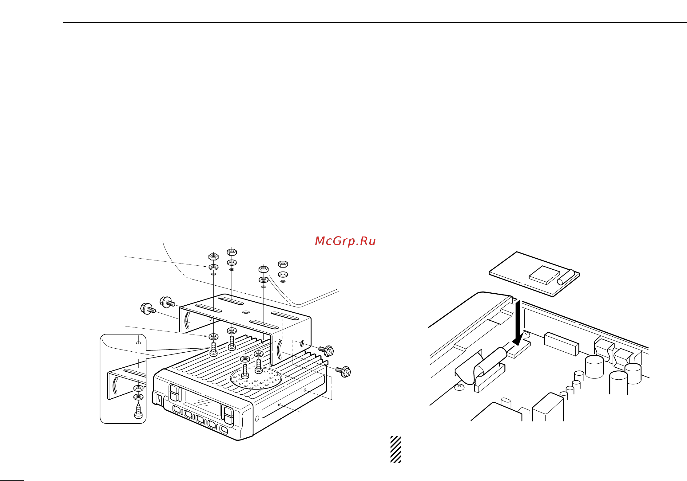 Icom IC-F320S [14/20] I mounting the transceiver