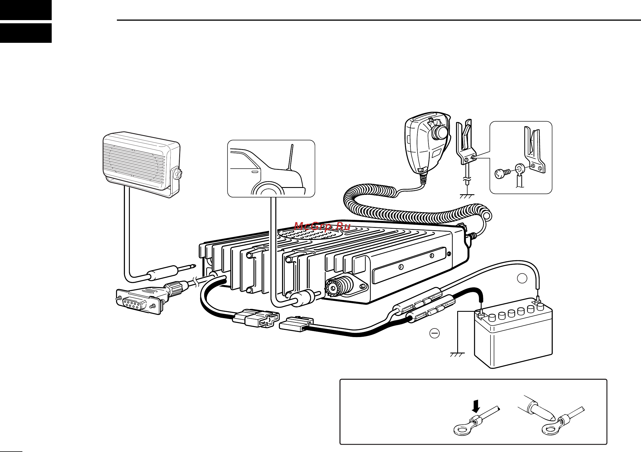 Icom IC-F610 [16/24] Connection and maintenance