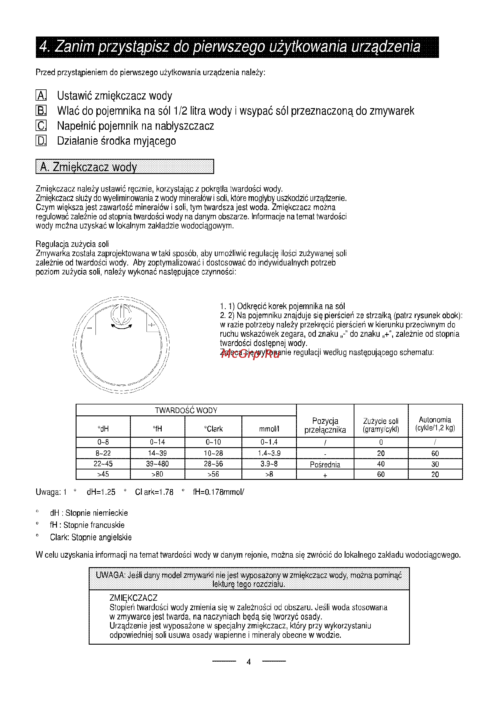 Ardo DW 45 E Инструкция по эксплуатации онлайн [7/219] 69109