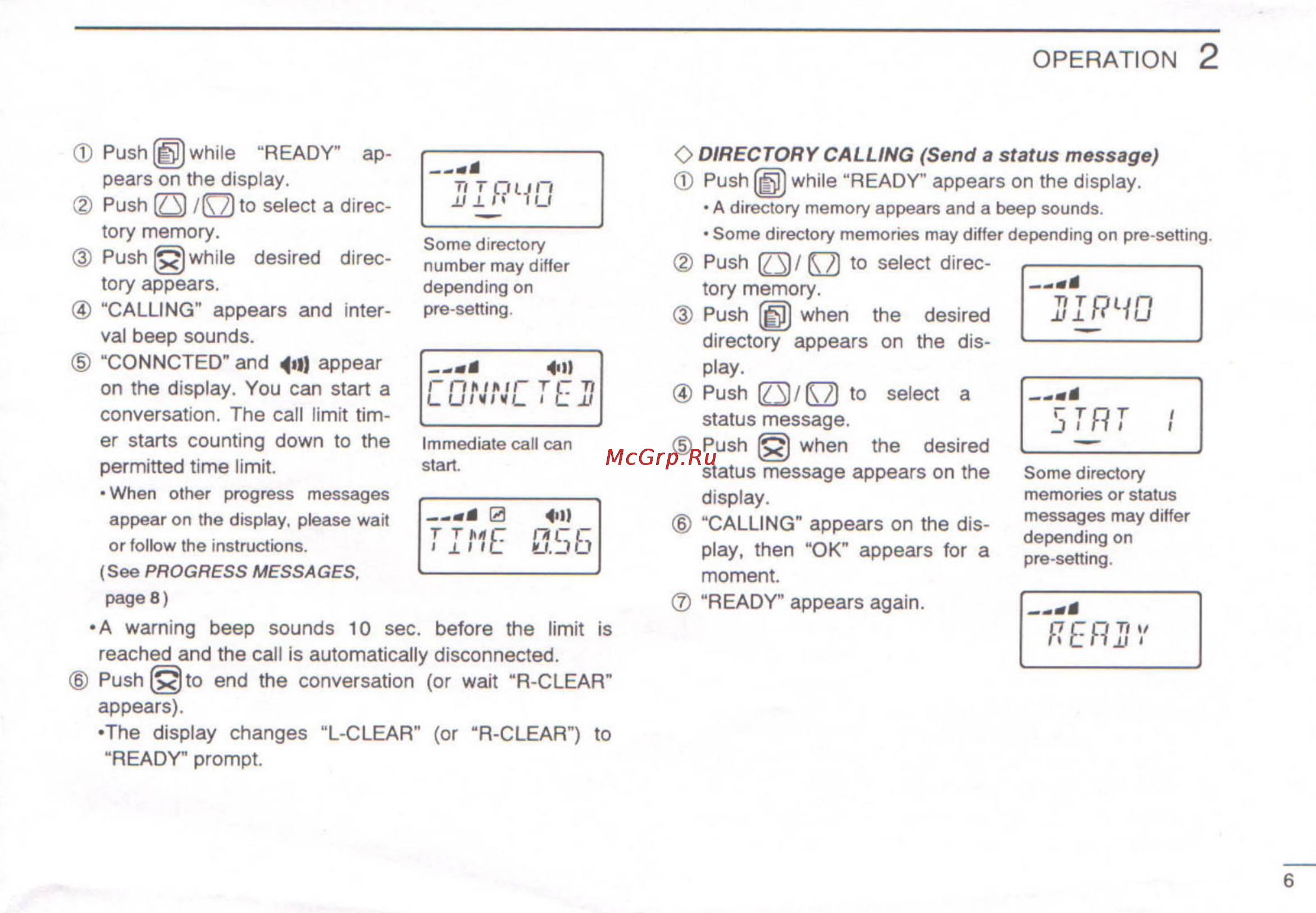 Icom IC-F2500 [9/20] Operation 2