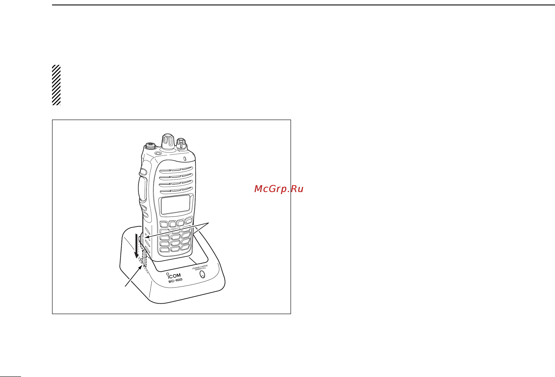 Icom IC-F3061 [26/36] Battery charging