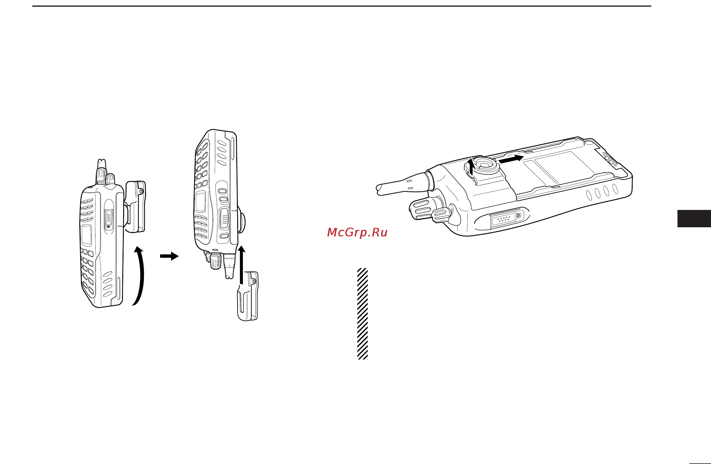 Icom IC-F3061 [29/36] Detaching
