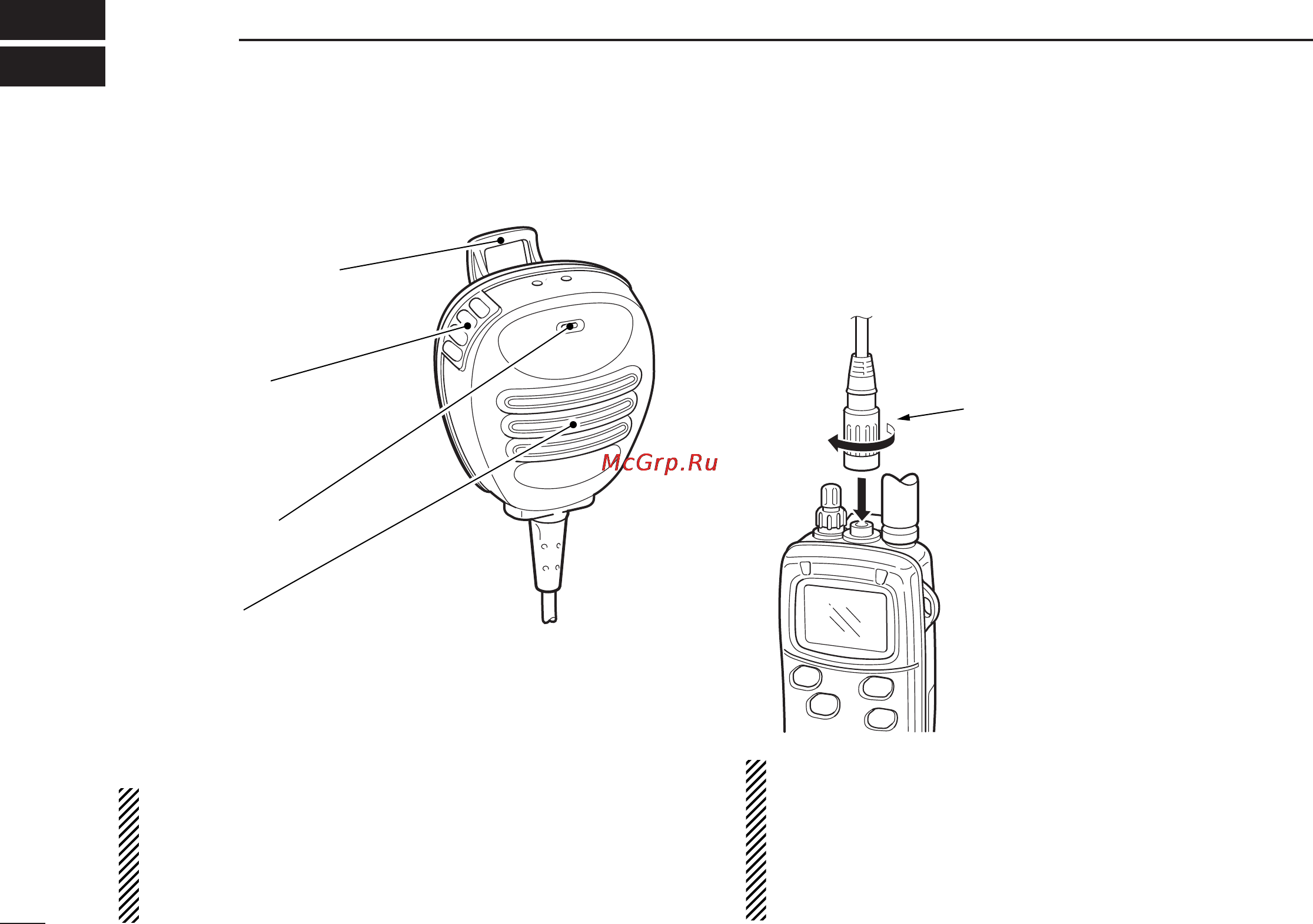 Icom IC-M1V [26/32] Speaker microphone