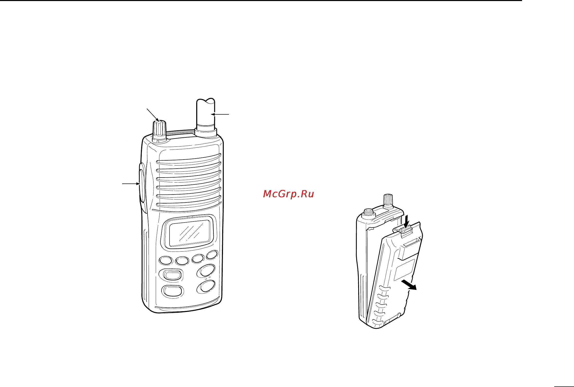Icom IC-M3A [7/24] I top and side panels