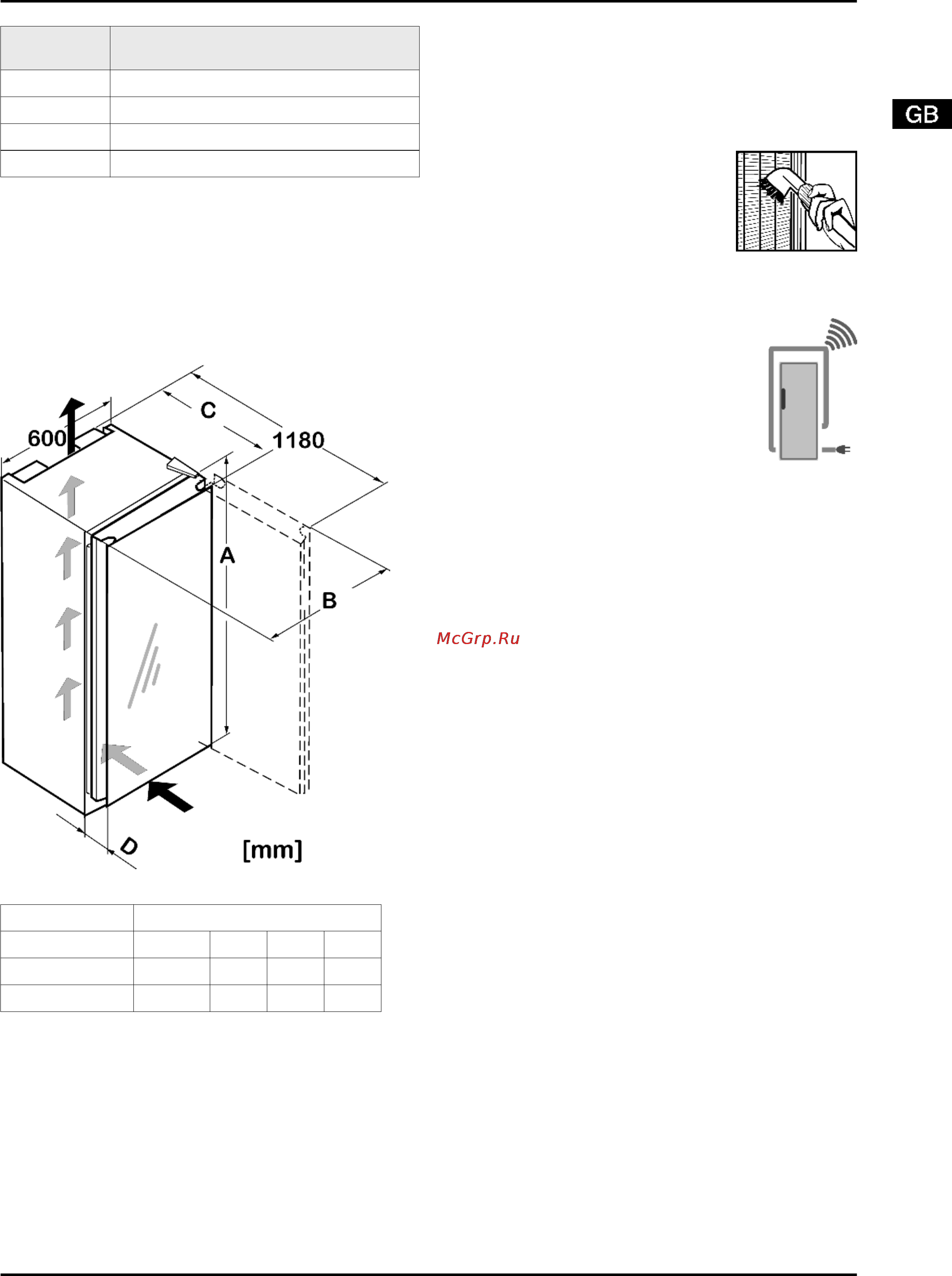 Liebherr KBs 3864-20 [3/14] External dimensions of the appli ance