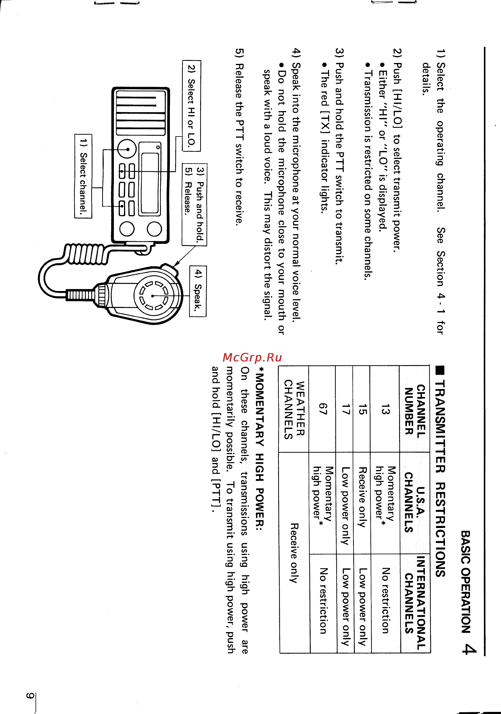 Icom IC-M56 [13/24] Basic operation 4