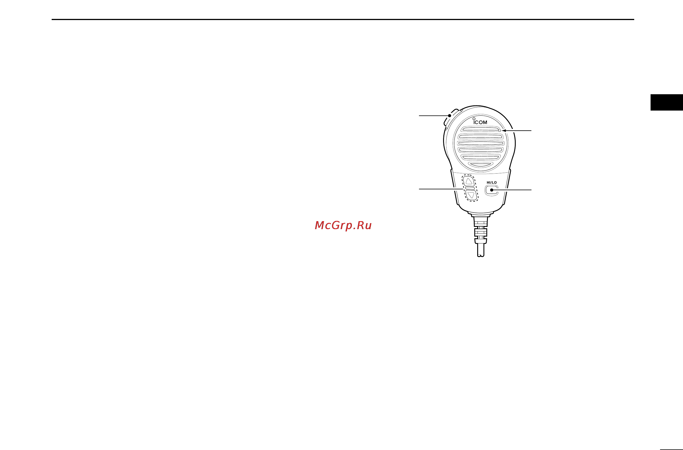 Icom IC-M304 [9/48] I microphone