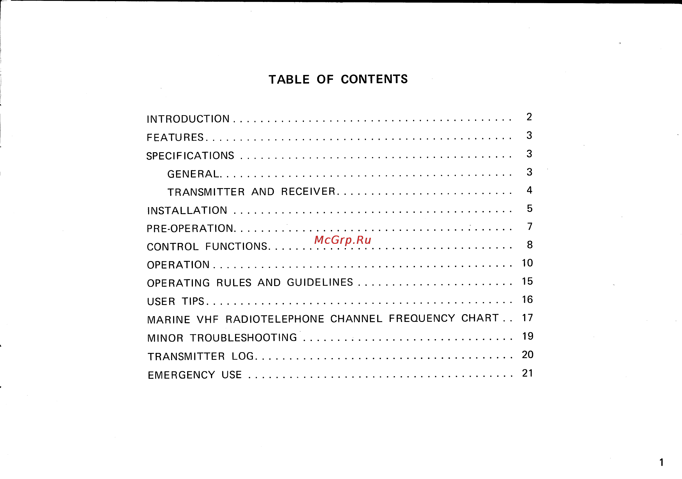 Icom IC-M80 [2/27] Table of contents