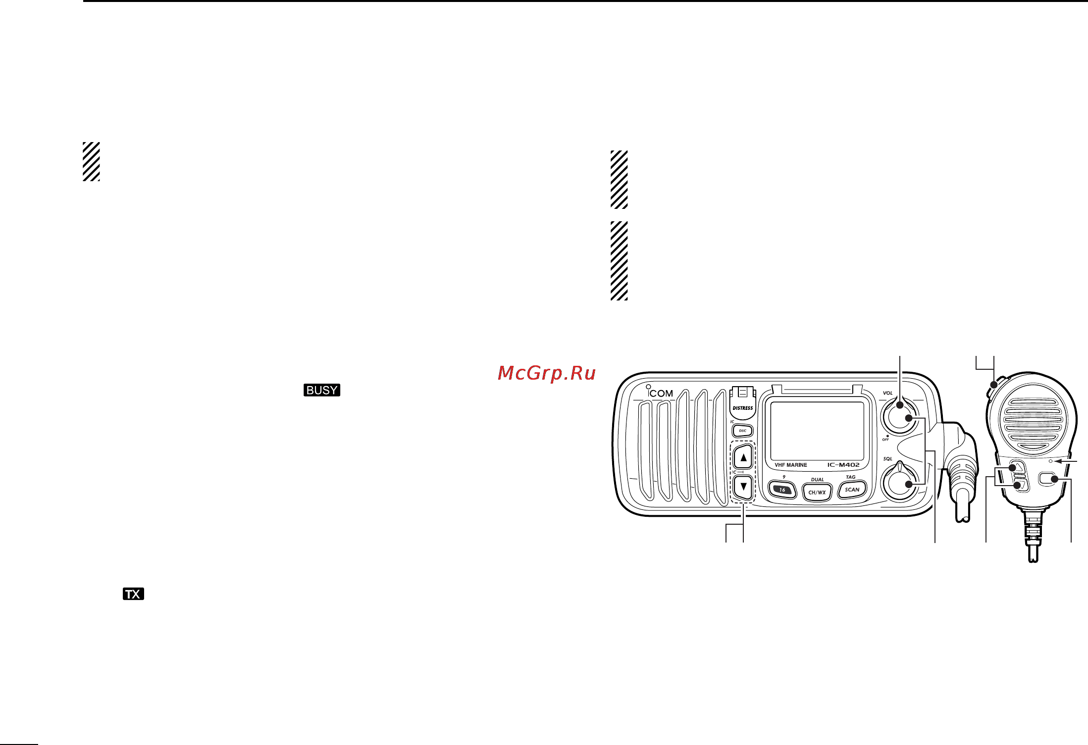 Icom IC-M402SA [14/64] I receiving and transmitting