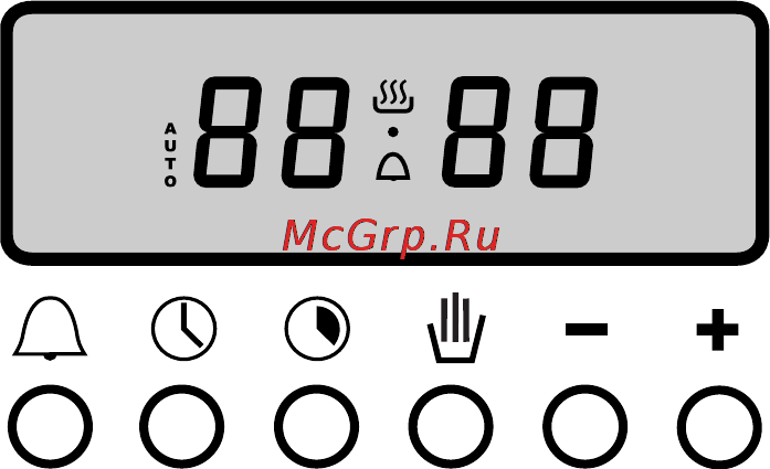 Asko 0850 TS A46002008 RU SS B-I [14/22] Часы плиты