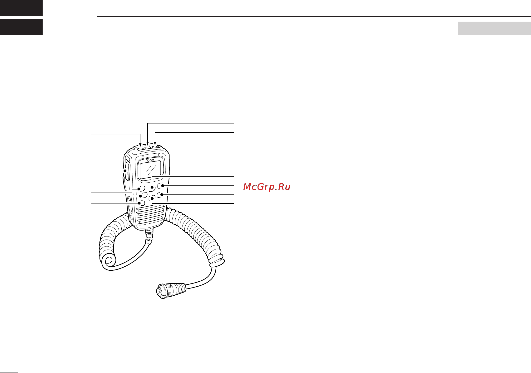 Icom IC-M502 [48/62] Hm 127 remote control microphone