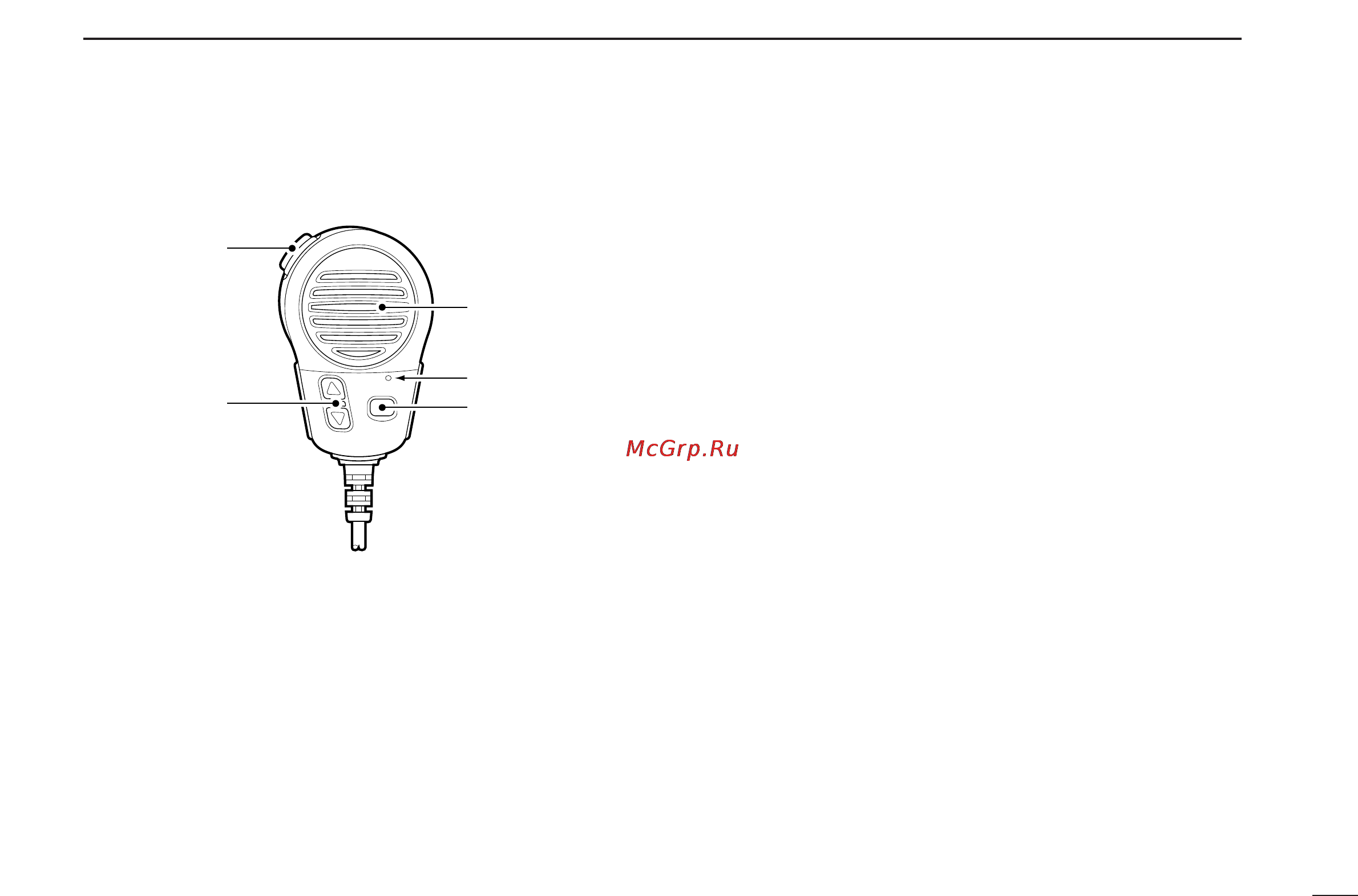 Icom IC-M502 [9/62] I microphone