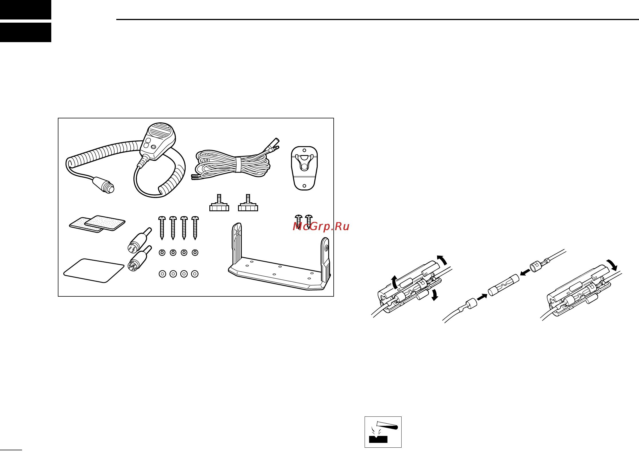 Icom IC-M602 [54/78] Connections and maintenance