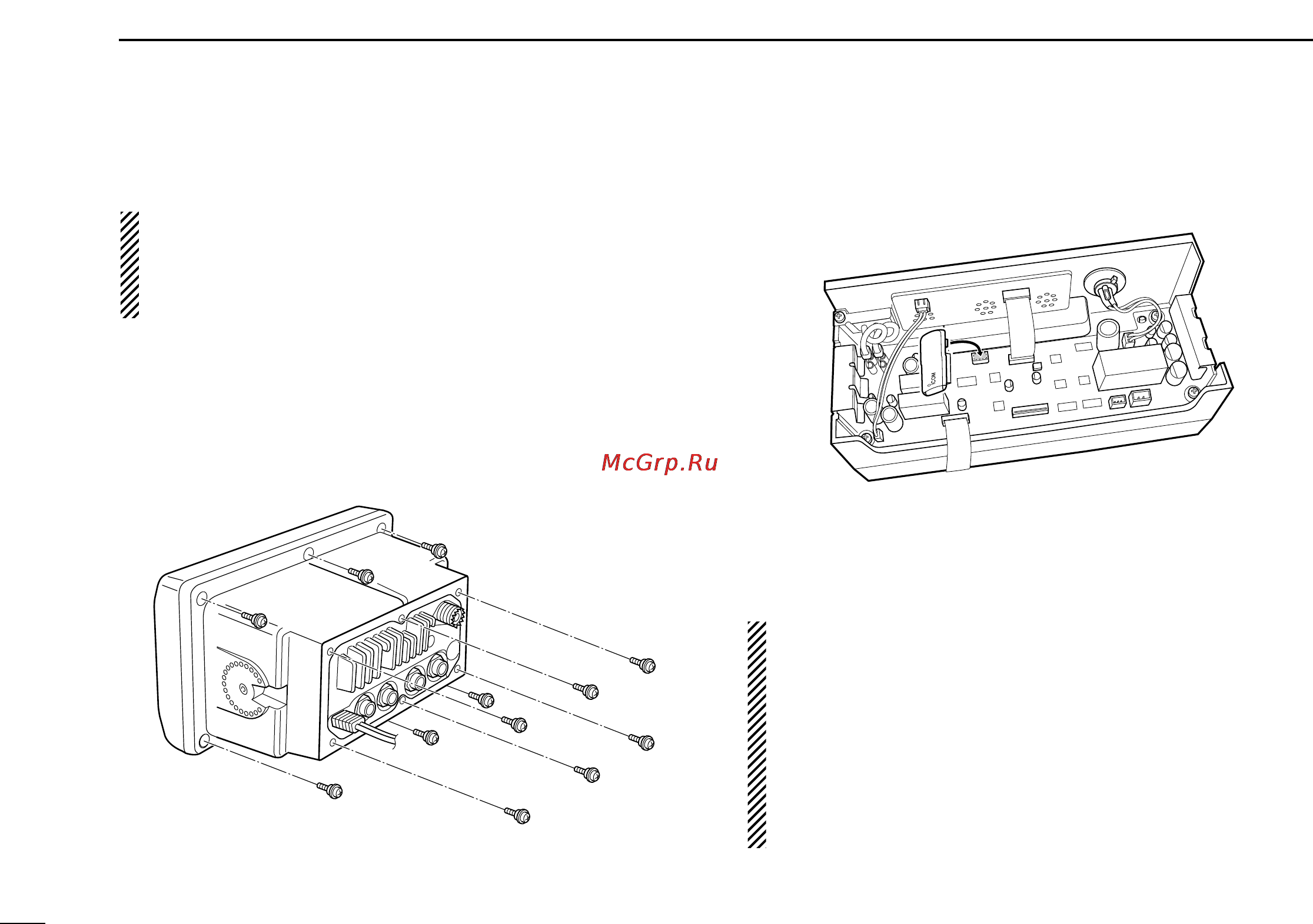 Icom IC-M602 [58/78] I optional unit installation