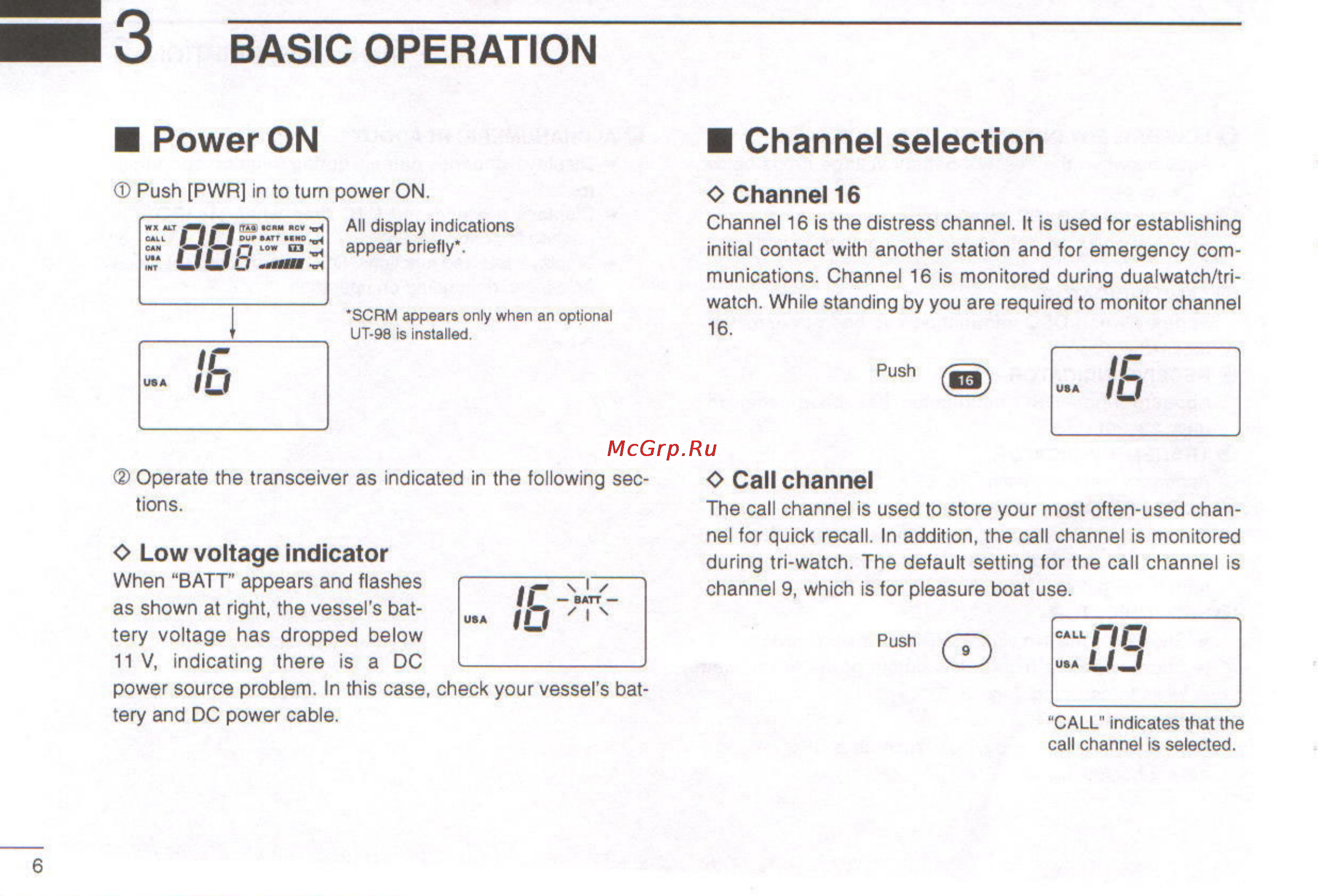 Icom IC-M127 [10/48] Basic operation