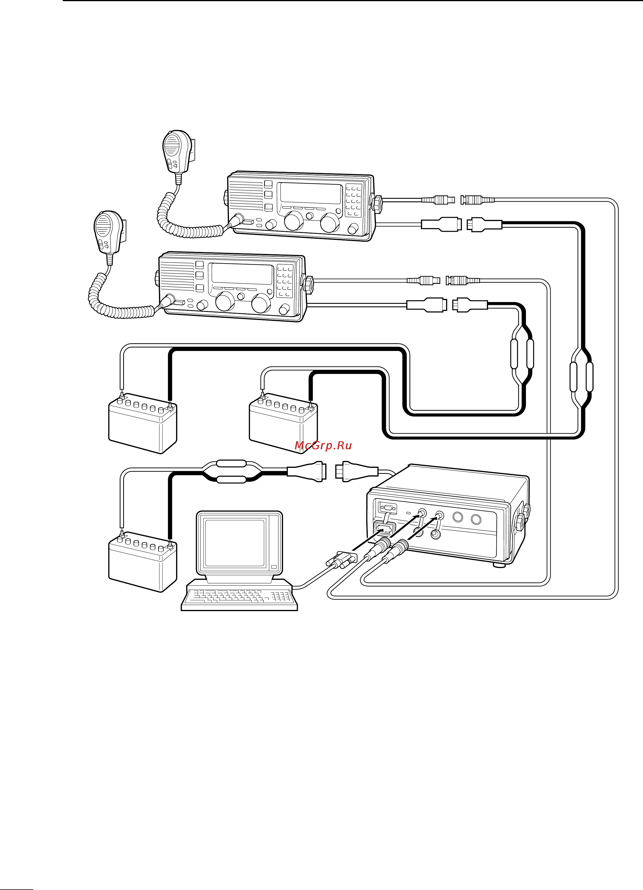 Icom IC-M710RT [22/32] I attaching 2 remote controllers and a pc