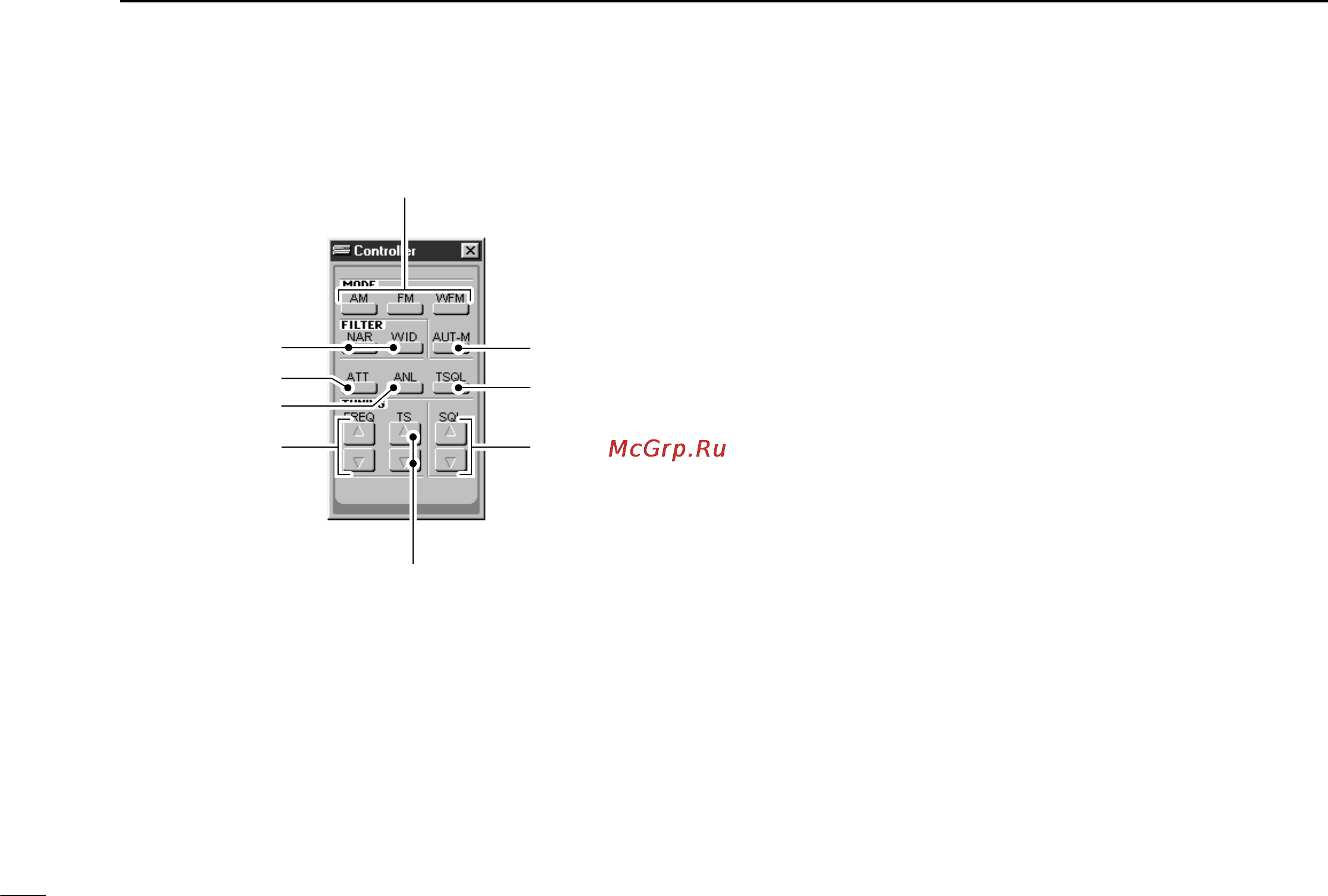 Icom IC-PCR100 [18/44] I function controller screen
