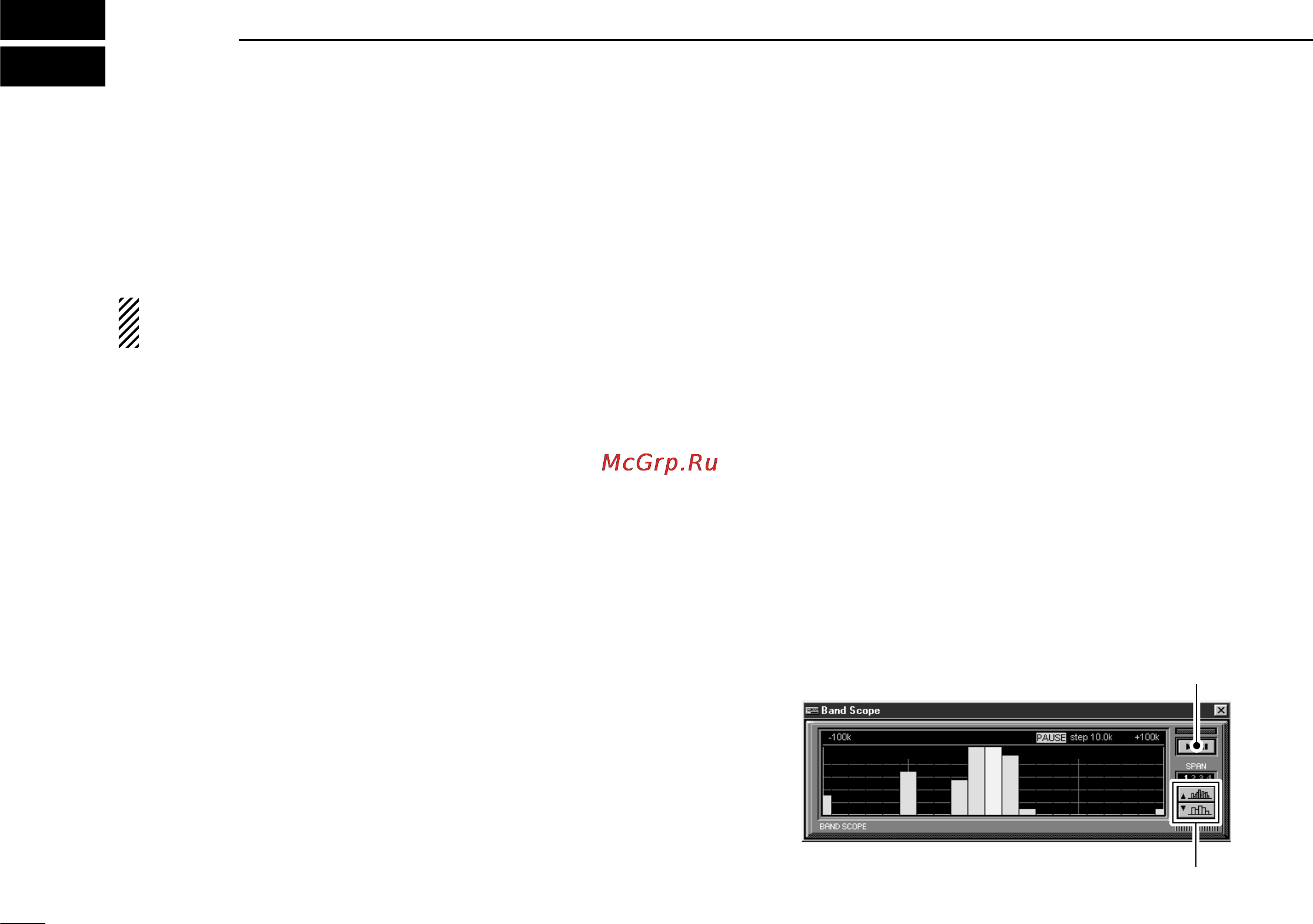 Icom IC-PCR100 [38/44] Band scope