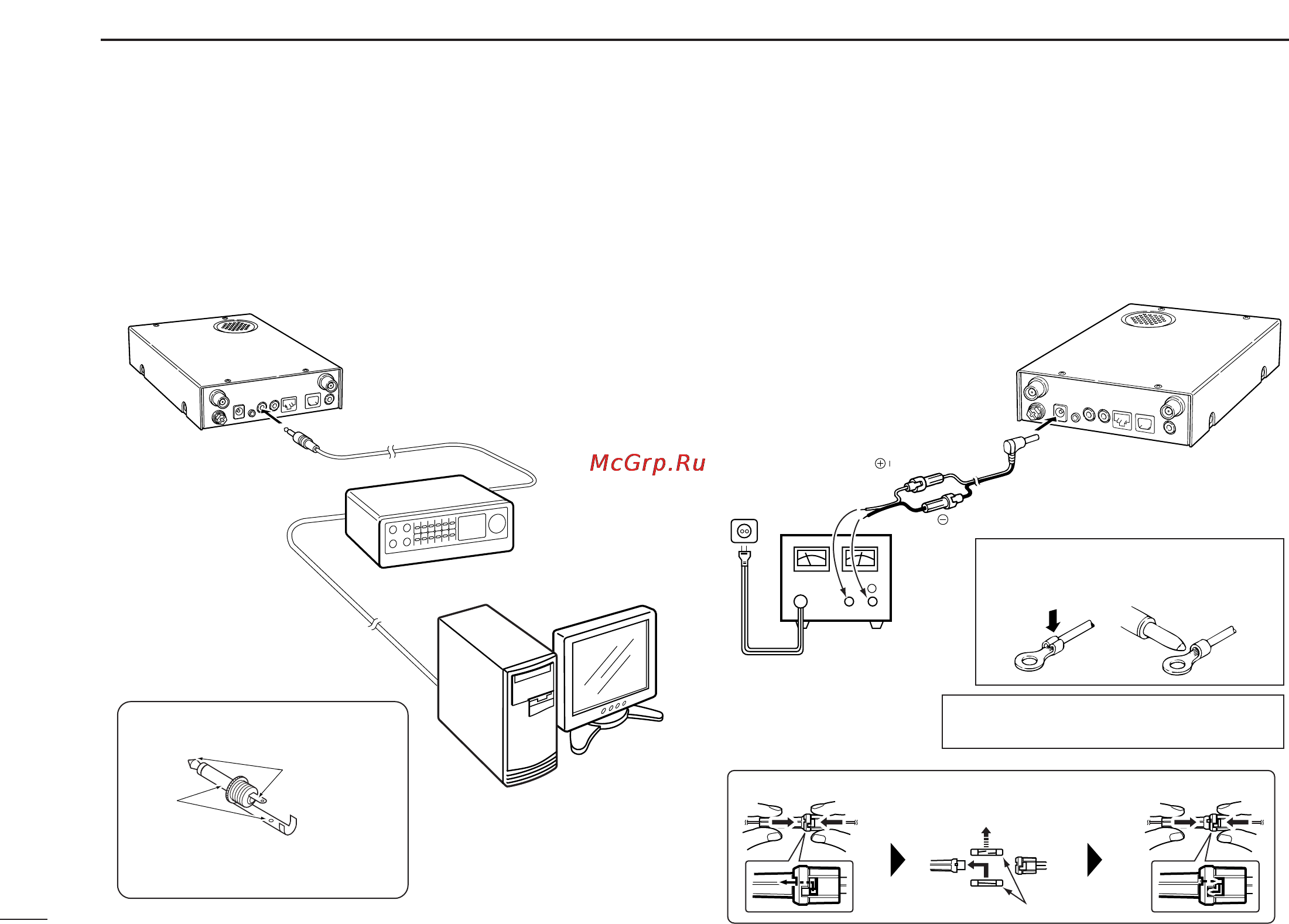 Icom IC-PCR2500 [10/148] Dc power supply connection