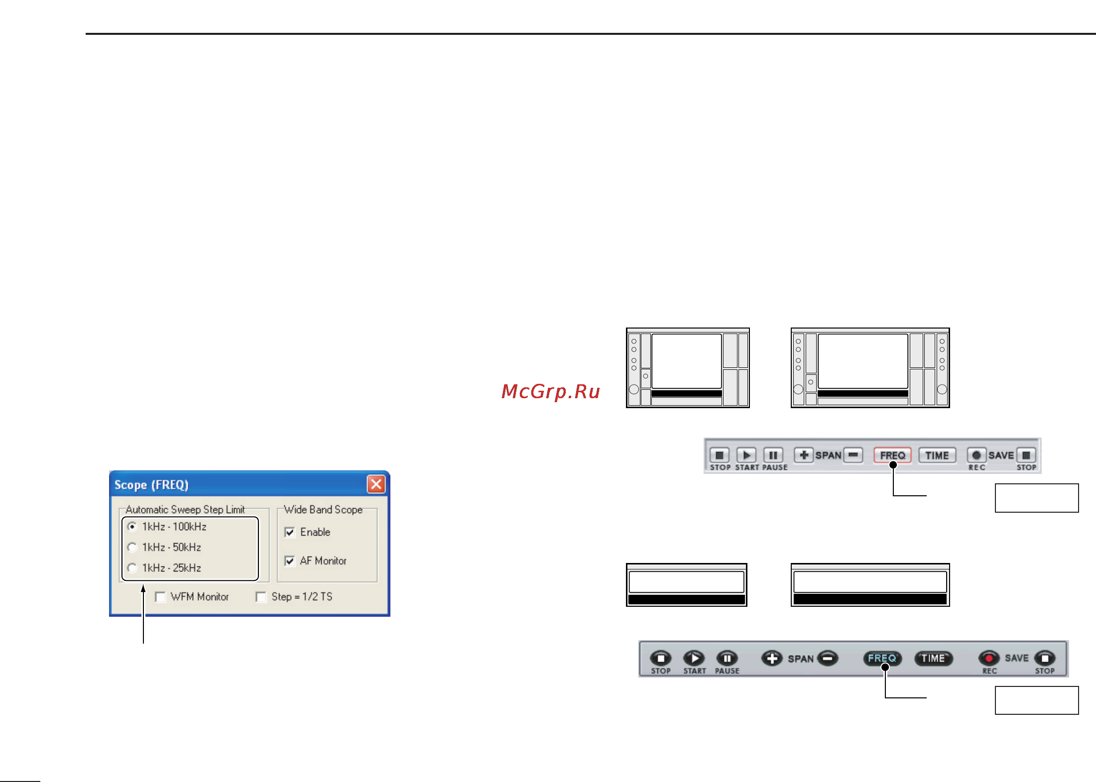 Icom IC-PCR2500 [110/148] Changing the automatic sweep step limit
