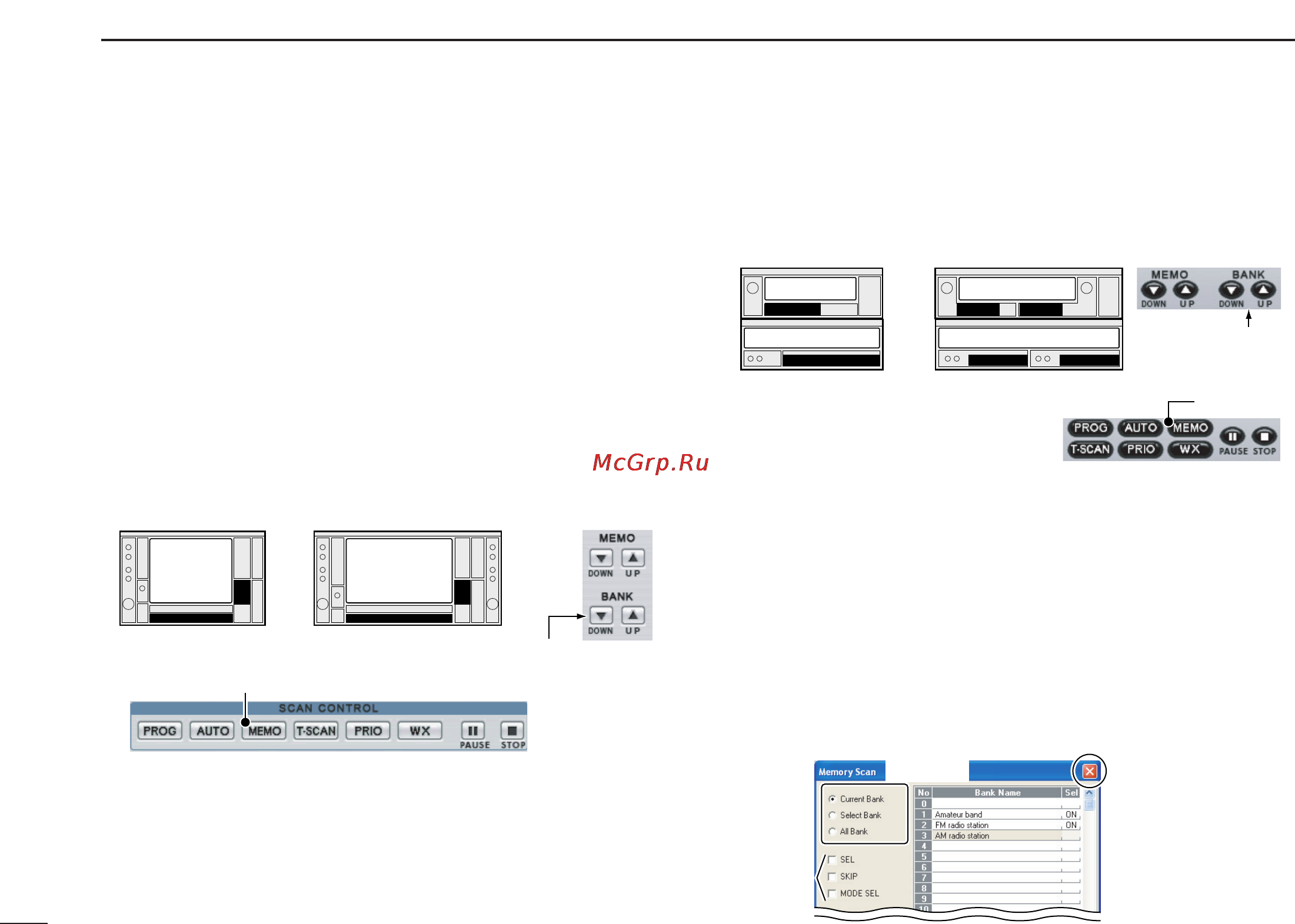 Icom IC-PCR2500 [94/148] Memory bank scan