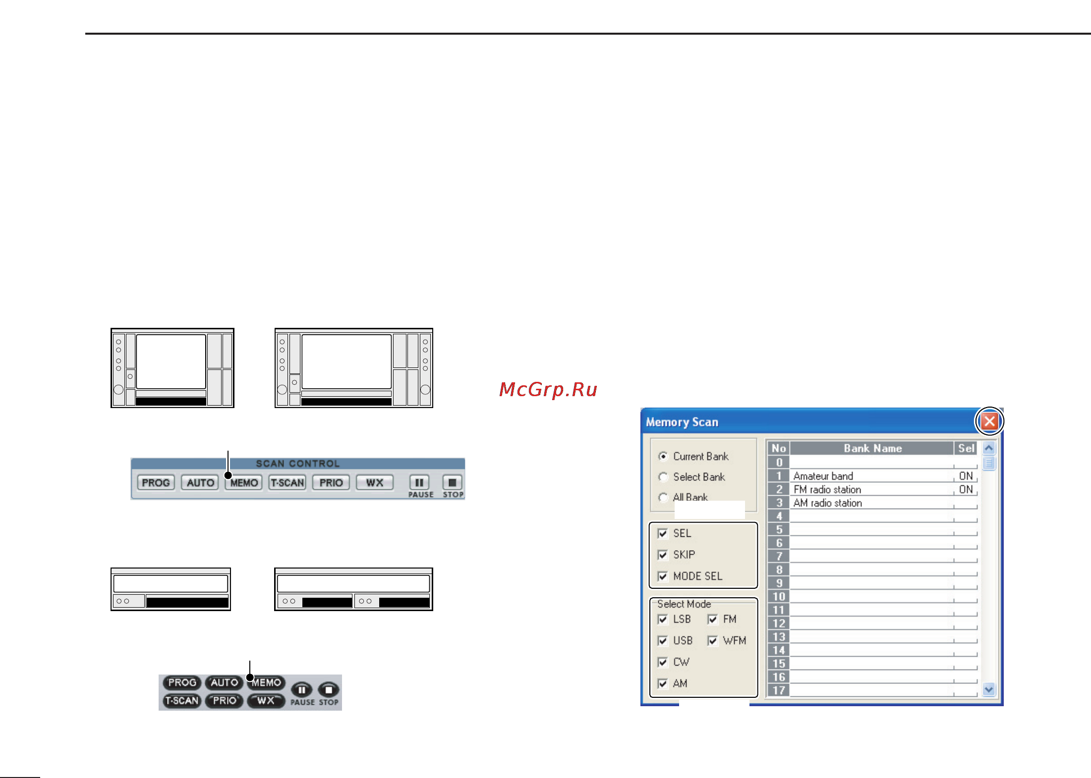 Icom IC-PCR2500 [96/148] Versatile memory scan