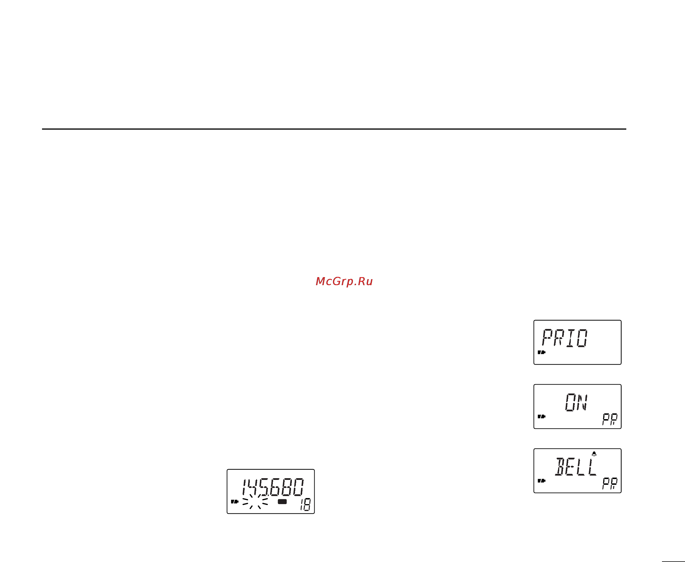 Icom IC-R2 [25/40] I priority watch operation