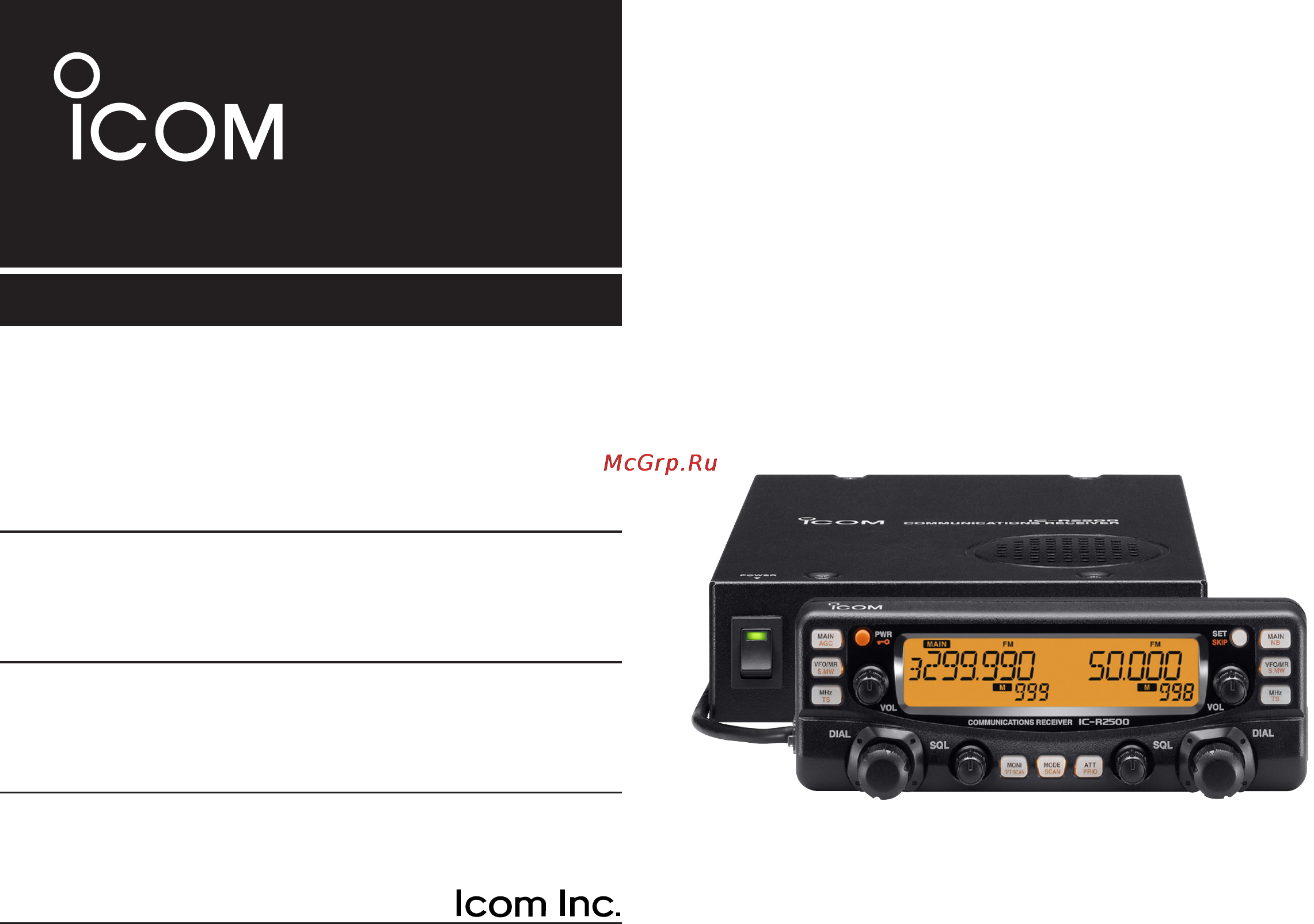 Icom IC-R2500 Инструкция по эксплуатации онлайн