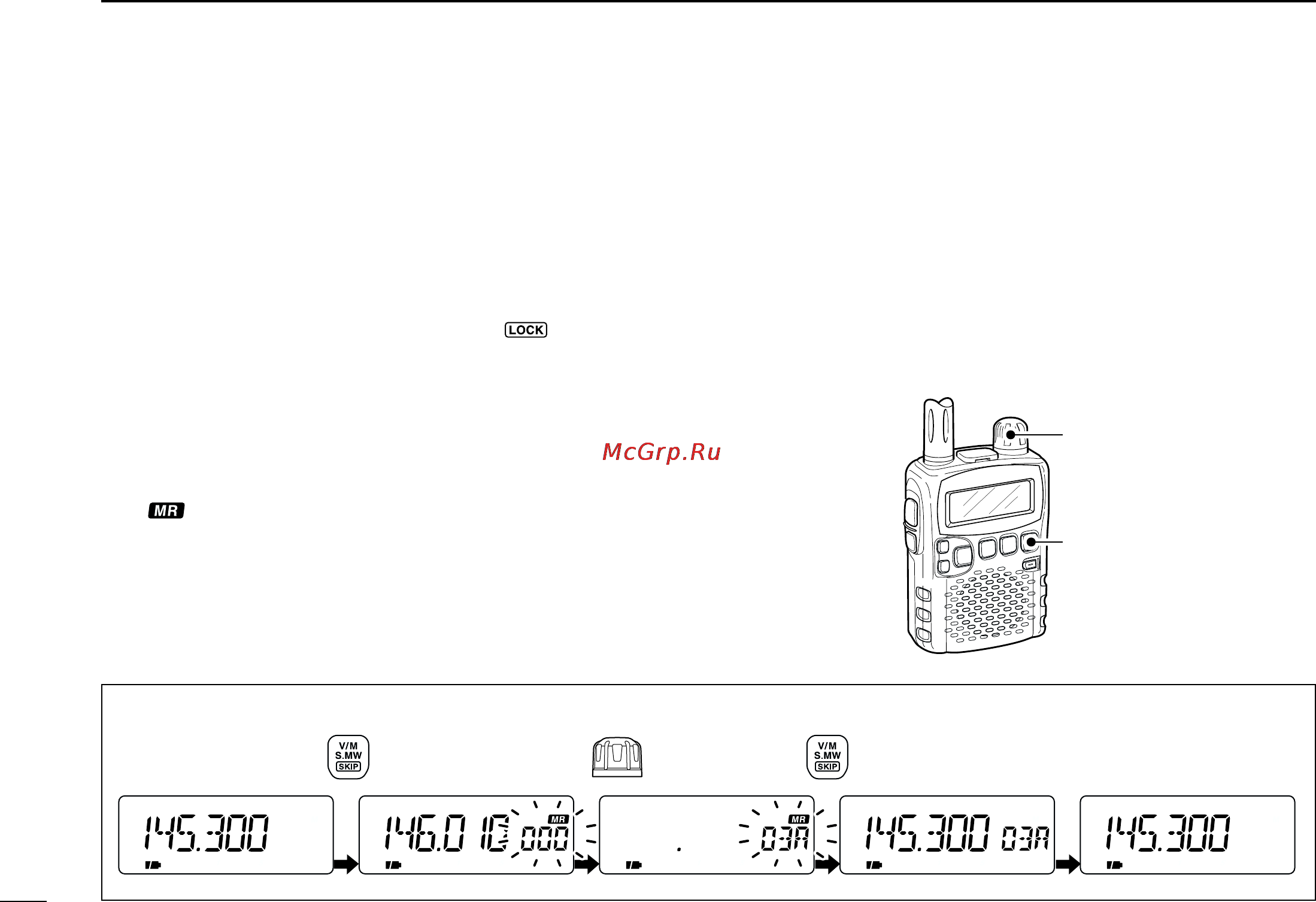 Icom IC-R5 [38/80] I scan edges programming