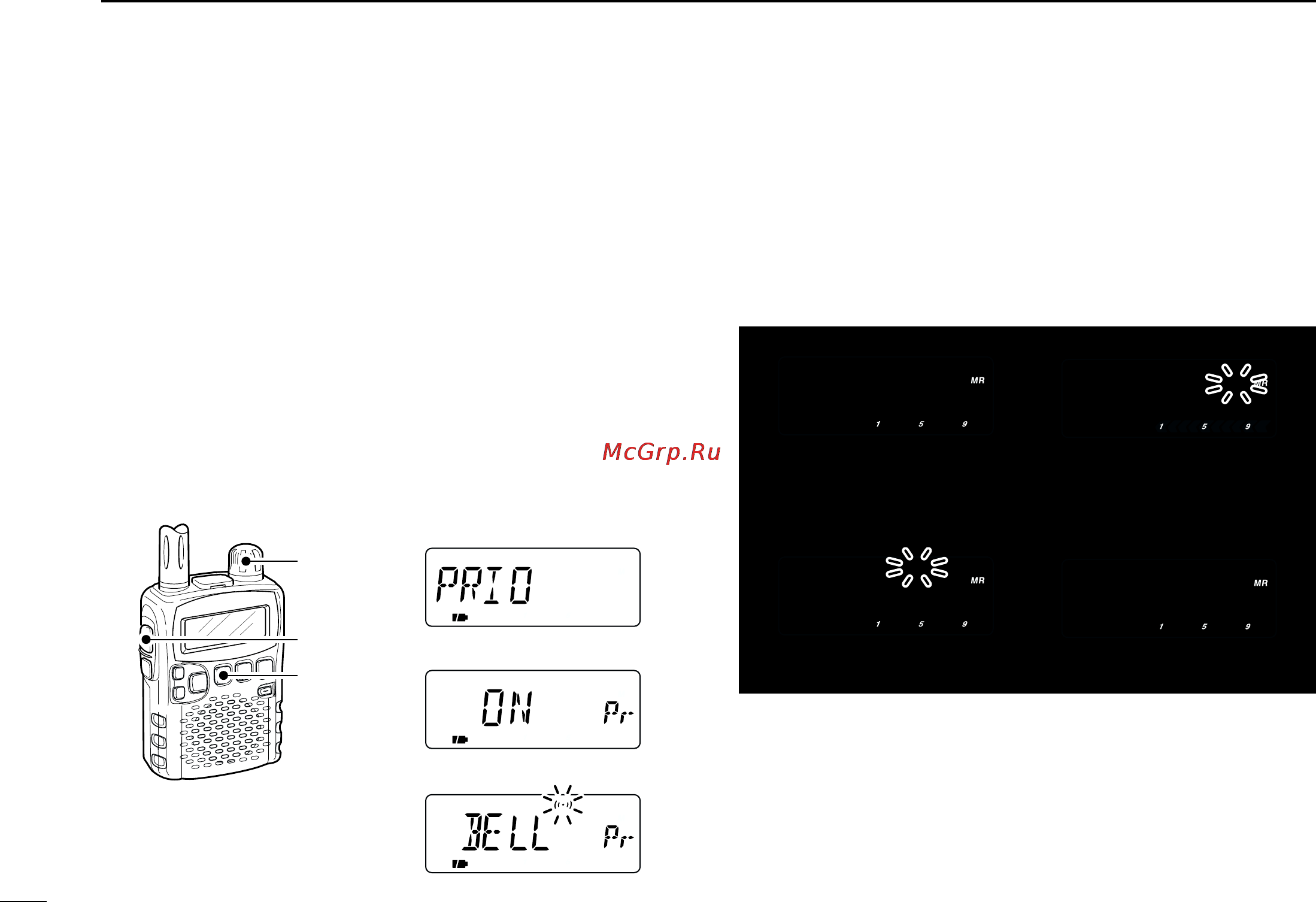 Icom IC-R5 [44/80] I priority watch operation