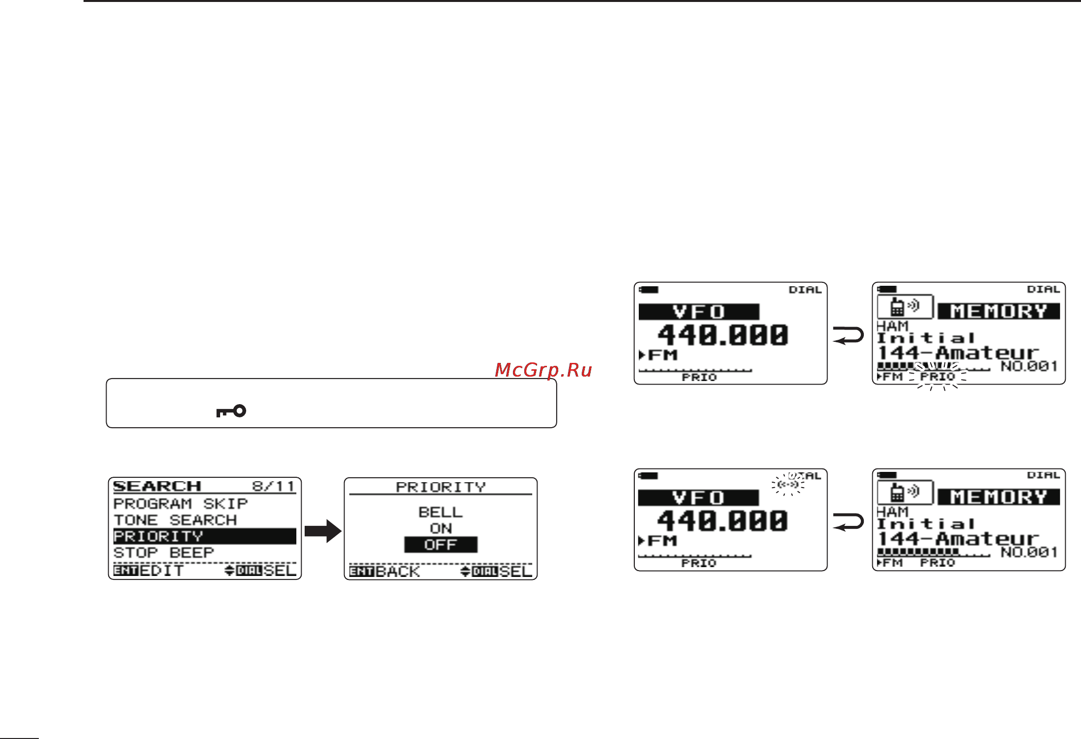 Icom IC-RX7 [46/108] D memory channel watch