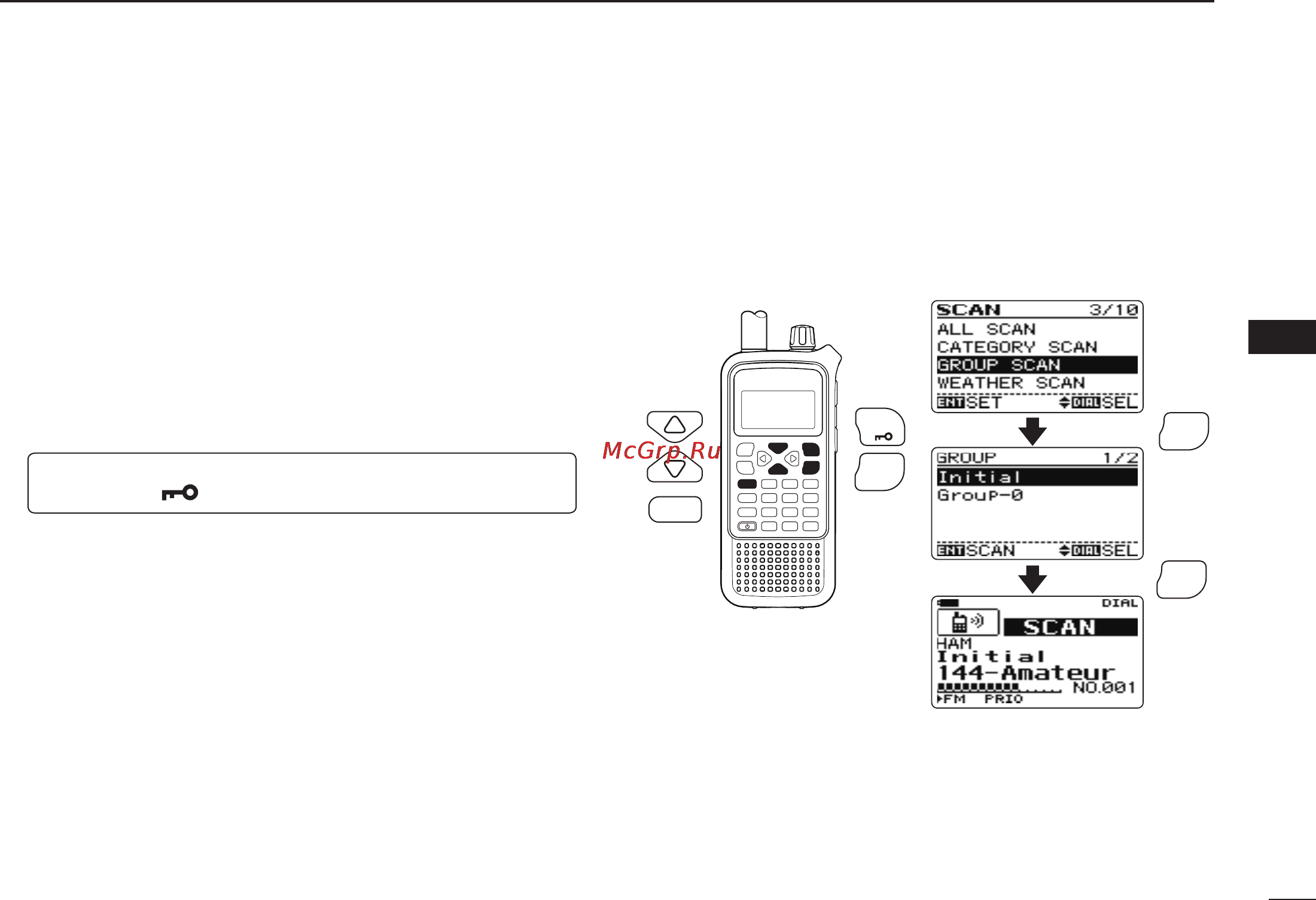 Icom IC-RX7 [51/108] Group scan