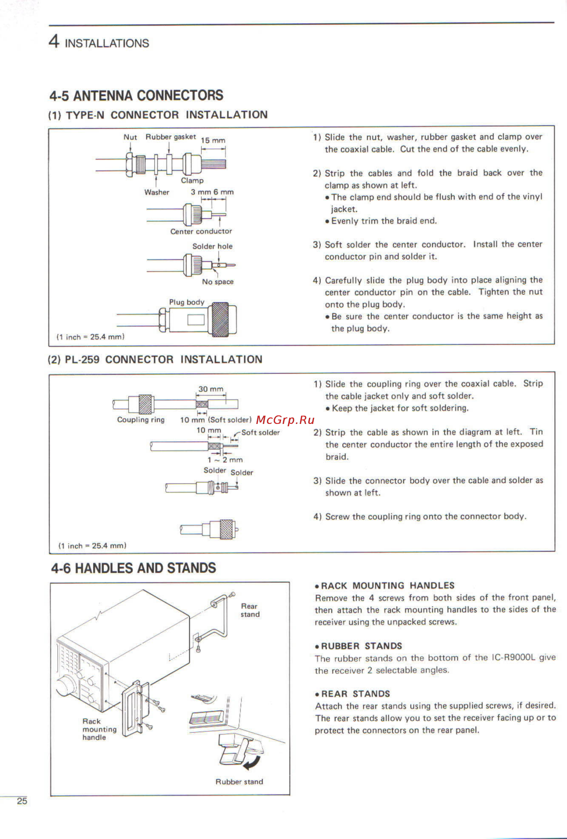 Icom IC-R9000L [28/72] 5 antenna connectors