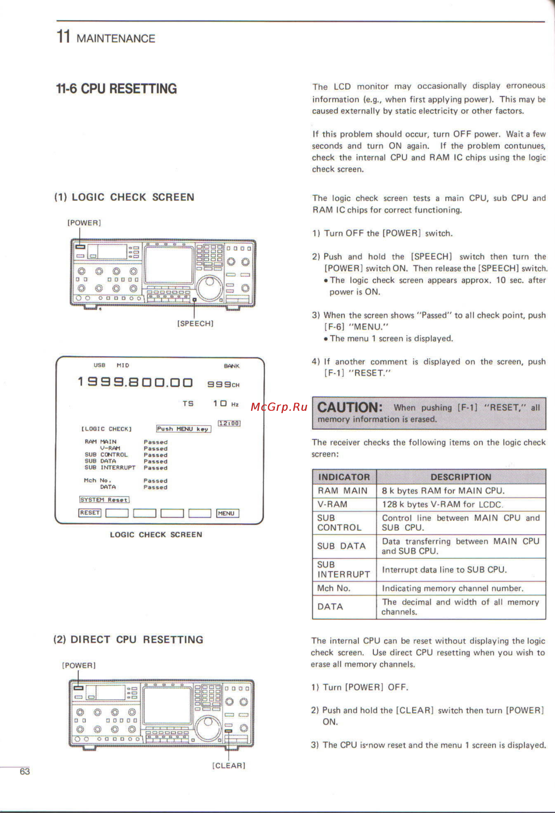 Icom IC-R9000L [66/72] Caution
