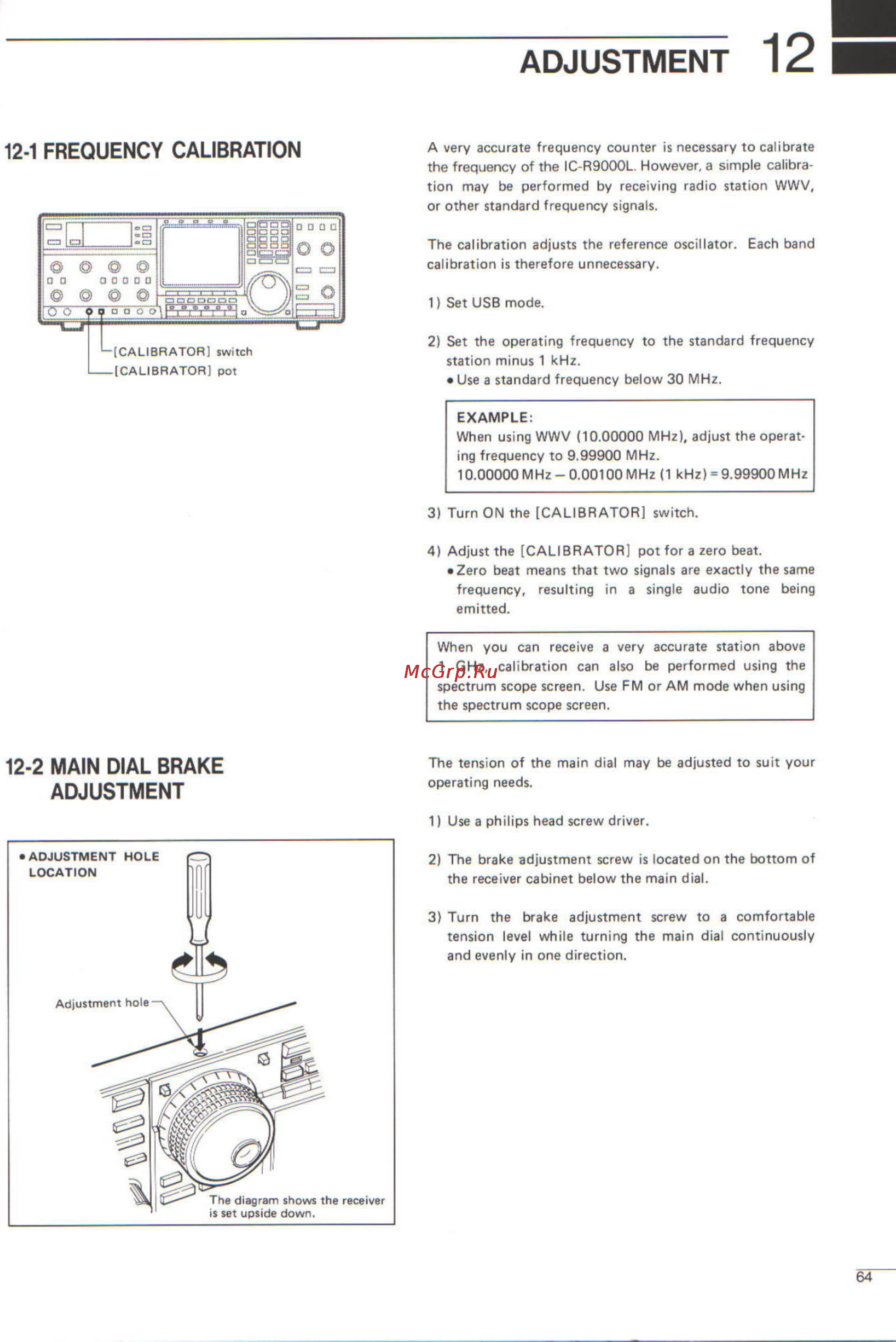 Icom IC-R9000L [67/72] Adjustment 12 i