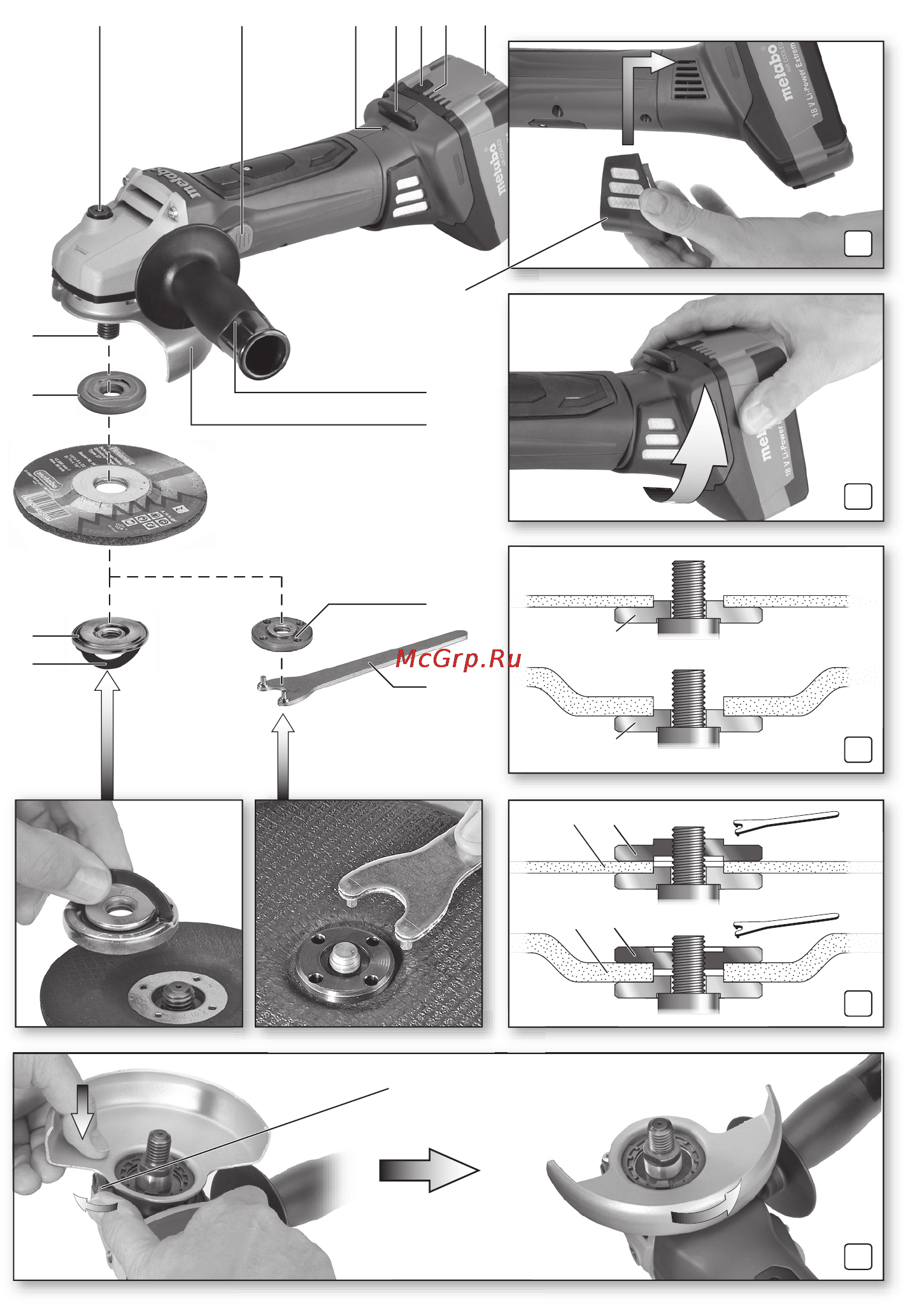 Metabo W 18 LTX 125 Quick Inox Инструкция по эксплуатации онлайн [2/108] 69309