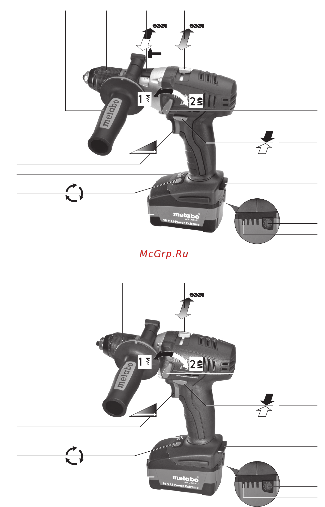 Metabo BS 18 LTX Quick Инструкция по эксплуатации онлайн [2/76] 69330