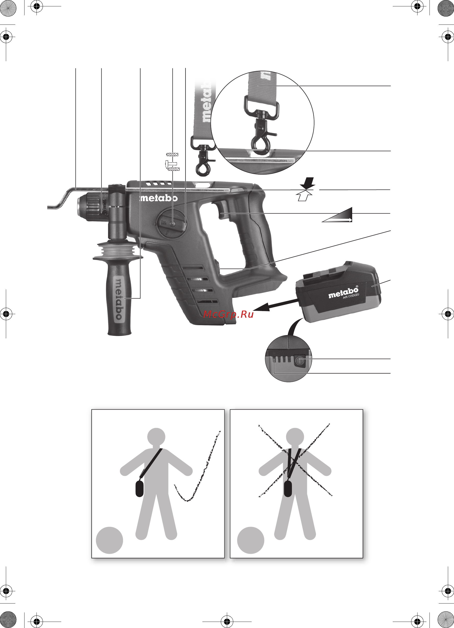 Metabo BHA 36 LTX Compact Инструкция по эксплуатации онлайн [3/84] 69357